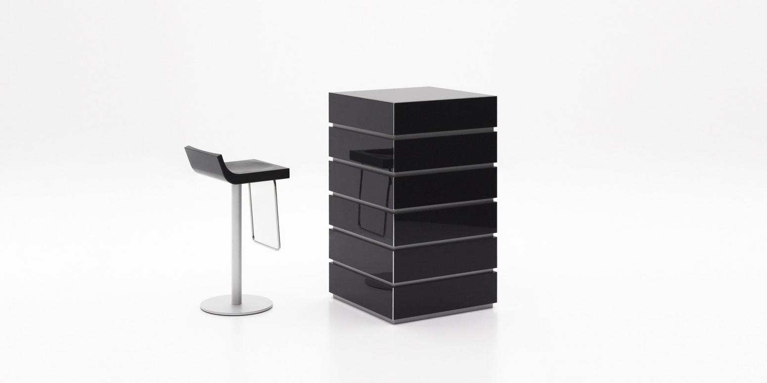 迪信家具 Home Furniture Product 《Dixin Glossy L-Shaped Bar Counter》【图1】