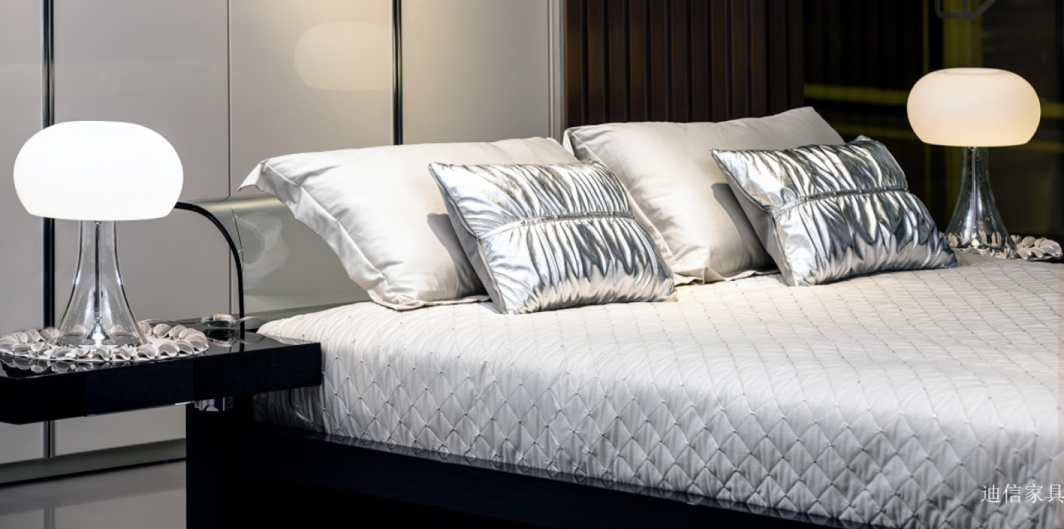 迪信家具 Home Furniture Product 《Dixin Glass Double Bed》【图2】