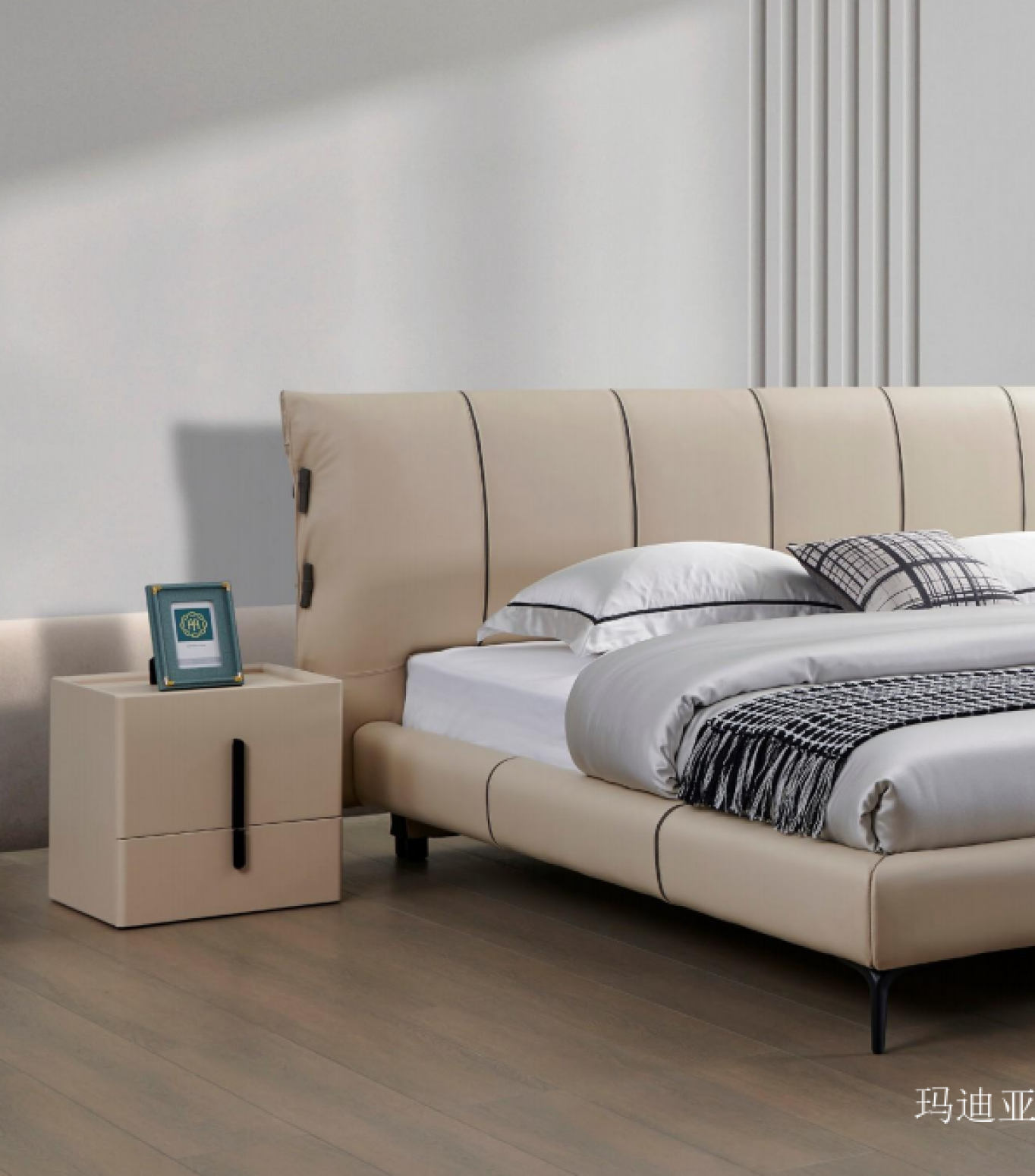玛迪亚 Home Furniture Product 《Madera genuine leather bed》【图2】