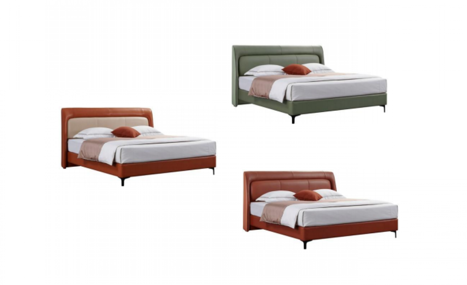 玛迪亚 Home Furniture Product 《Madera Italian genuine leather bed》【图2】