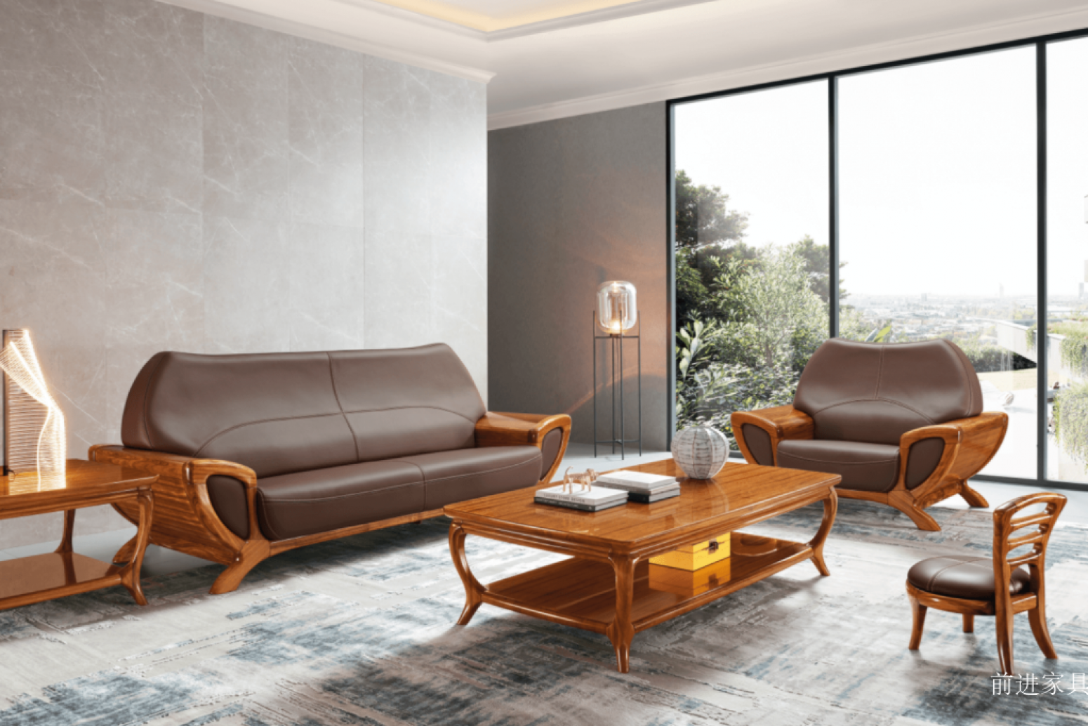 前进家具 Home Furniture product 《Attracting wealth and treasures sofa》