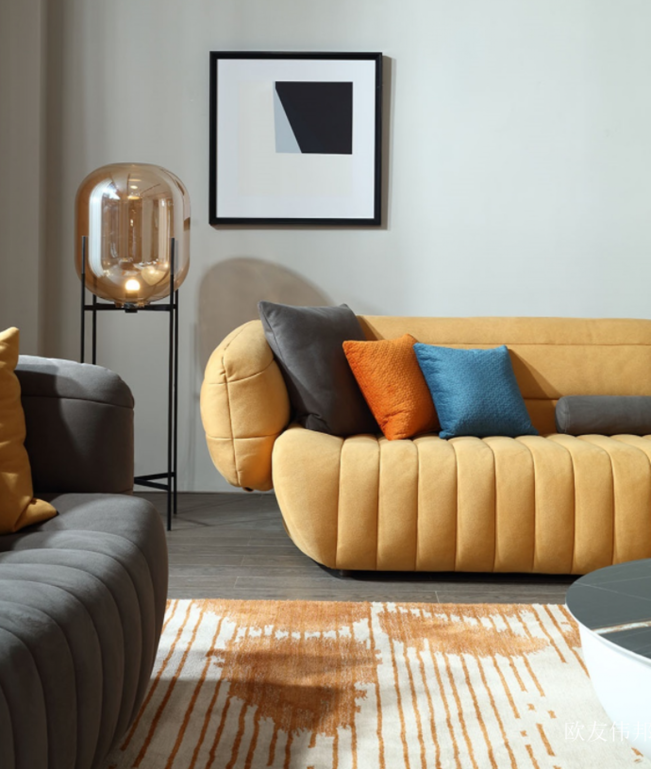 欧友伟邦 Home Furniture Product 《Colorful throw pillow sofa》【图1】