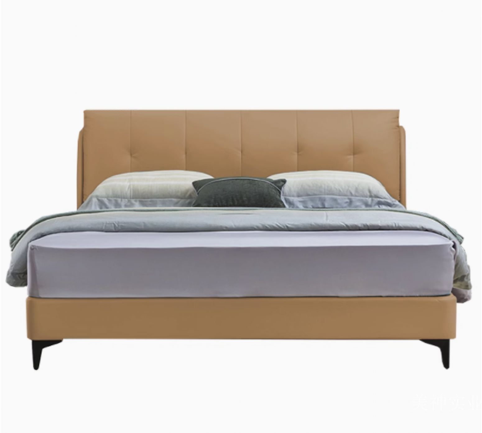 美神实业 Home Furniture Product 《Meishen green cowhide bed》【图0】