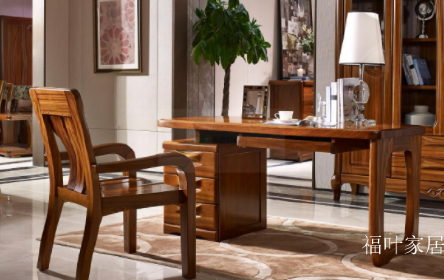 福叶家居 Home Furniture Product 《FUYE solid wood desk》【图0】