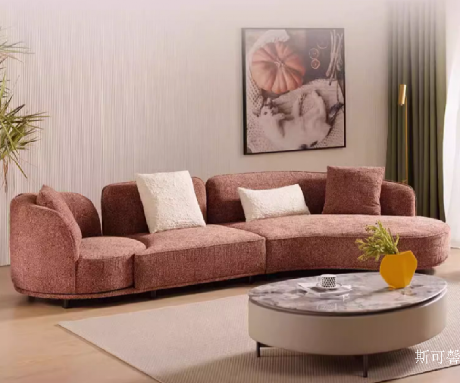 斯可馨 Home Furniture Product 《​​Rotatable Arc Sofa​》【图5】