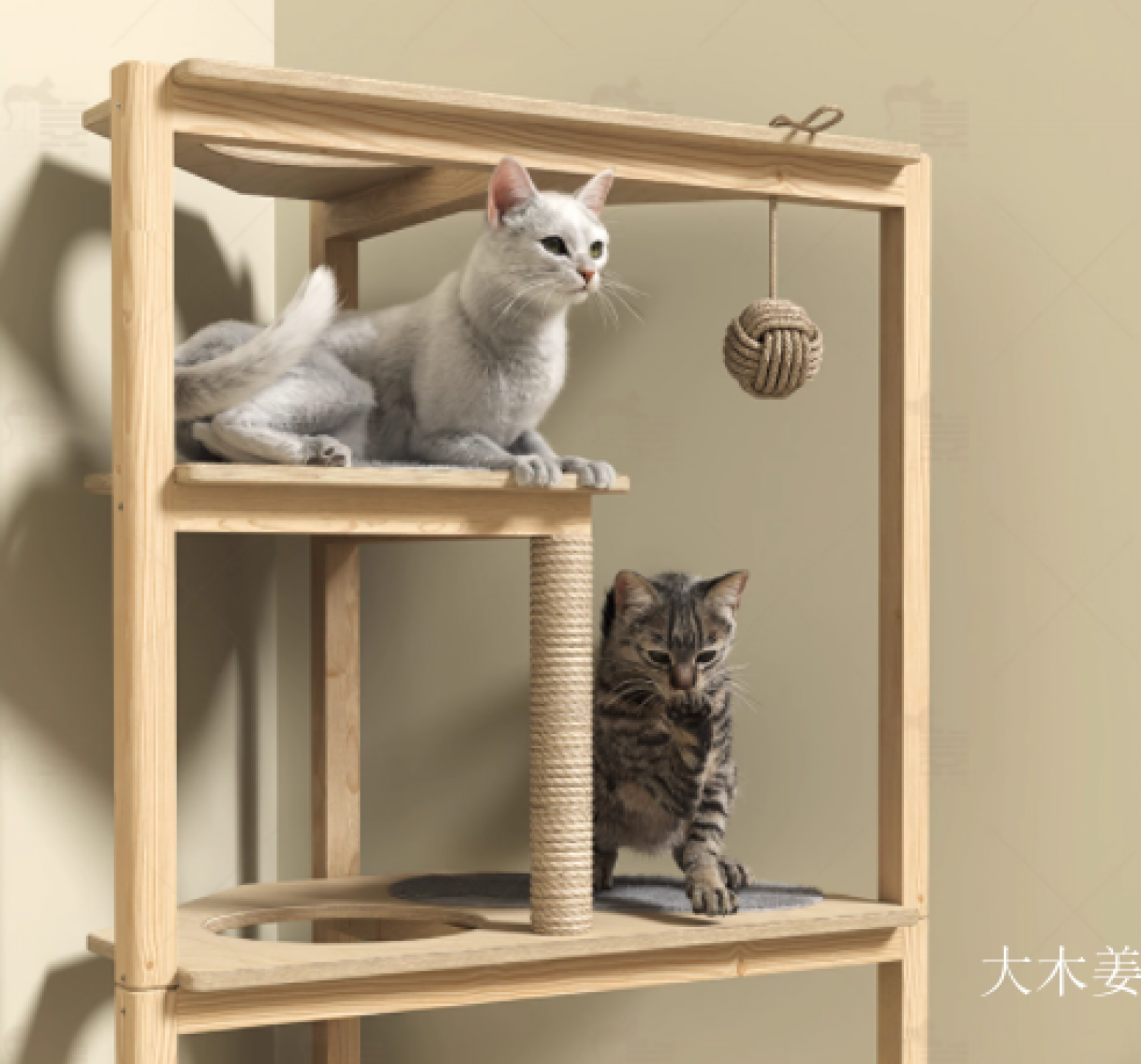 大木姜 Pet furniture Product 《Corner cat climbing frame》【图4】