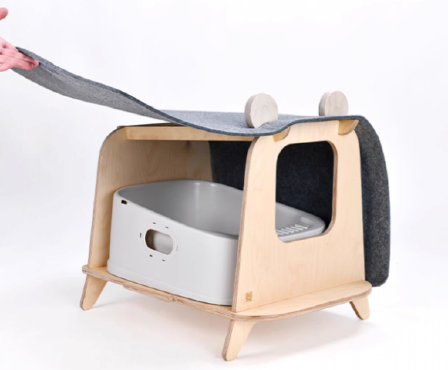 大木姜 Pet furniture Product 《Semi-enclosed cat bed》【图2】