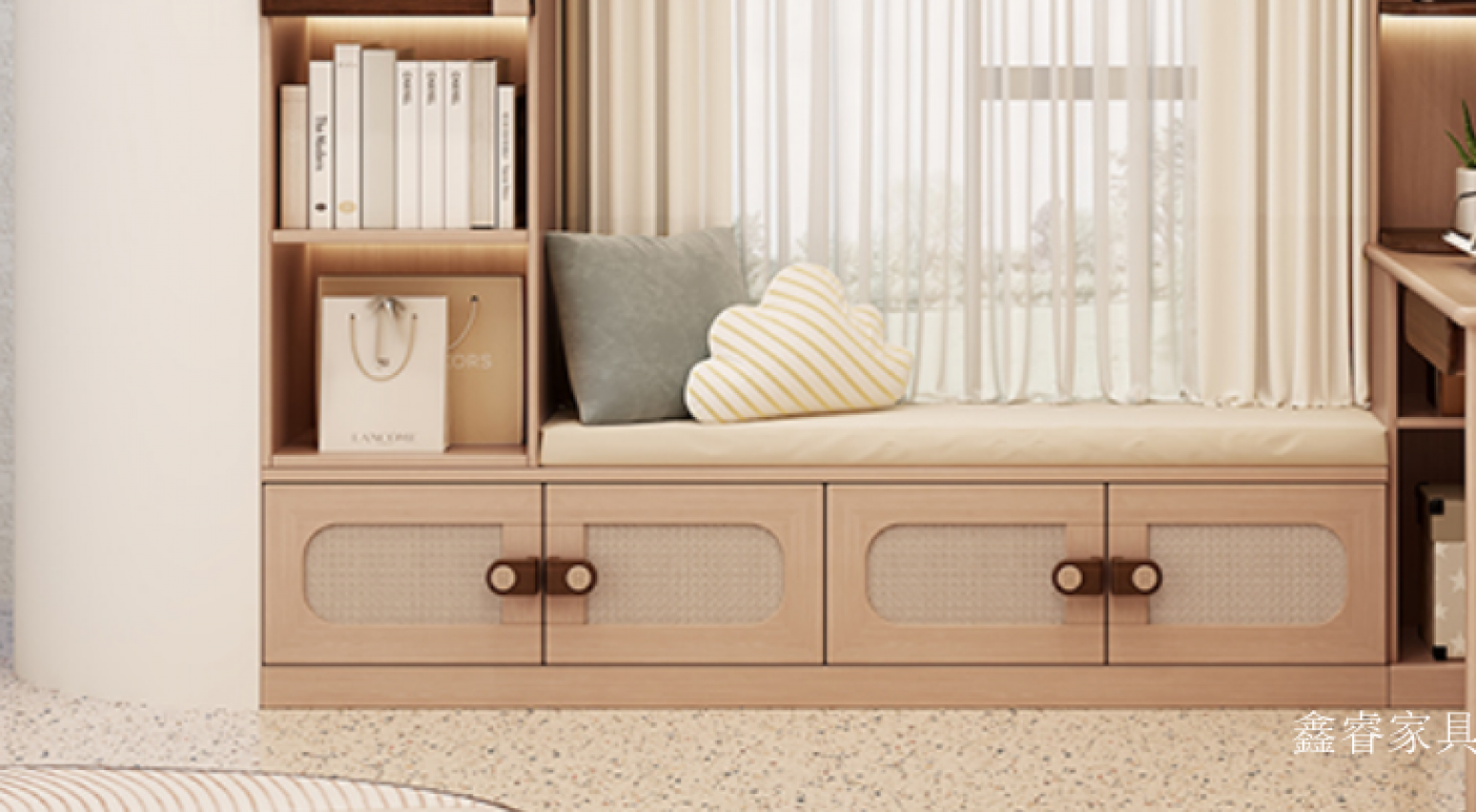鑫睿家具 Children's furniture Product 《Rui Shang Aesthetic Storage Cabinet》【图0】