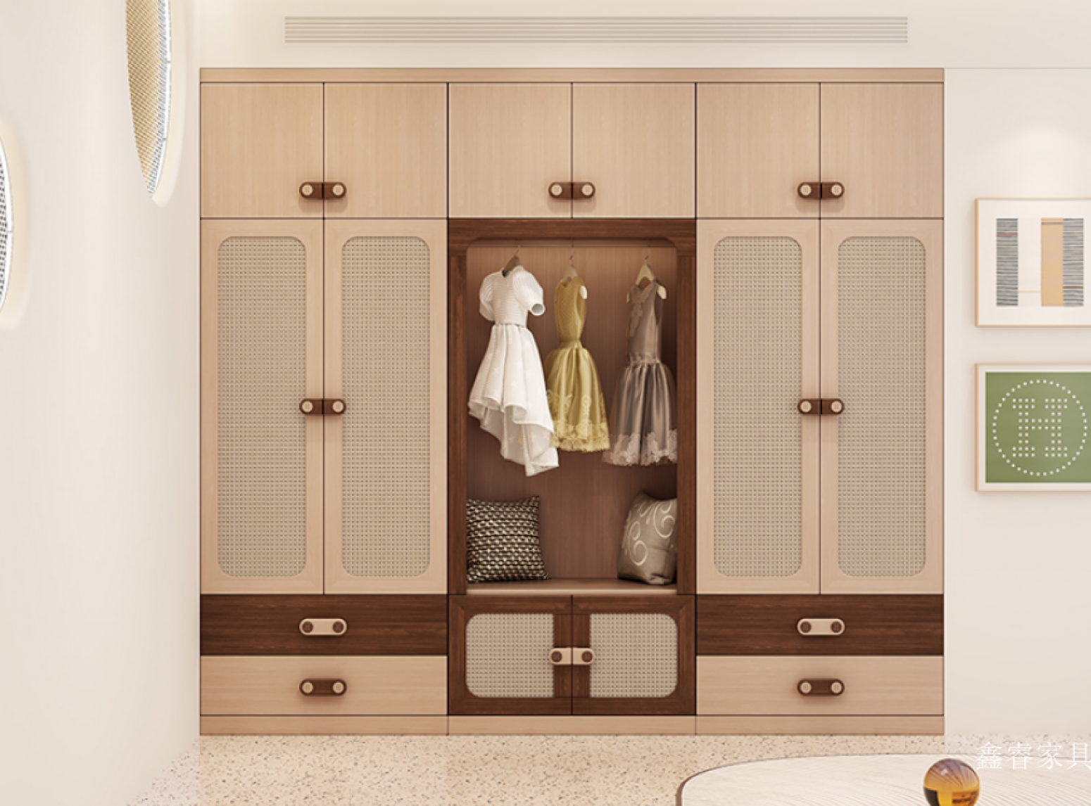 鑫睿家具 Children's furniture Product 《Ruishang Aesthetics Children's Wardrobe》 鑫睿家具 Children's furniture Product 《Ruishang Aesthetics Children's Wardrobe》【图2】