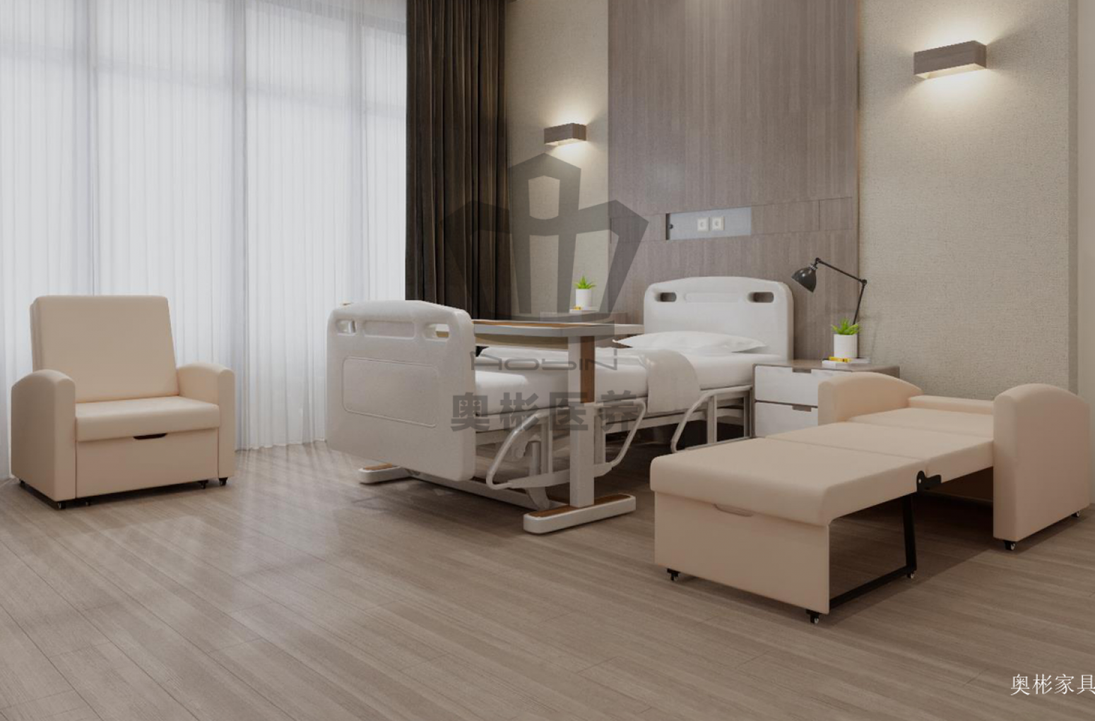 奥彬家具 Medical furniture Product 《Medical family companion bed》【图2】
