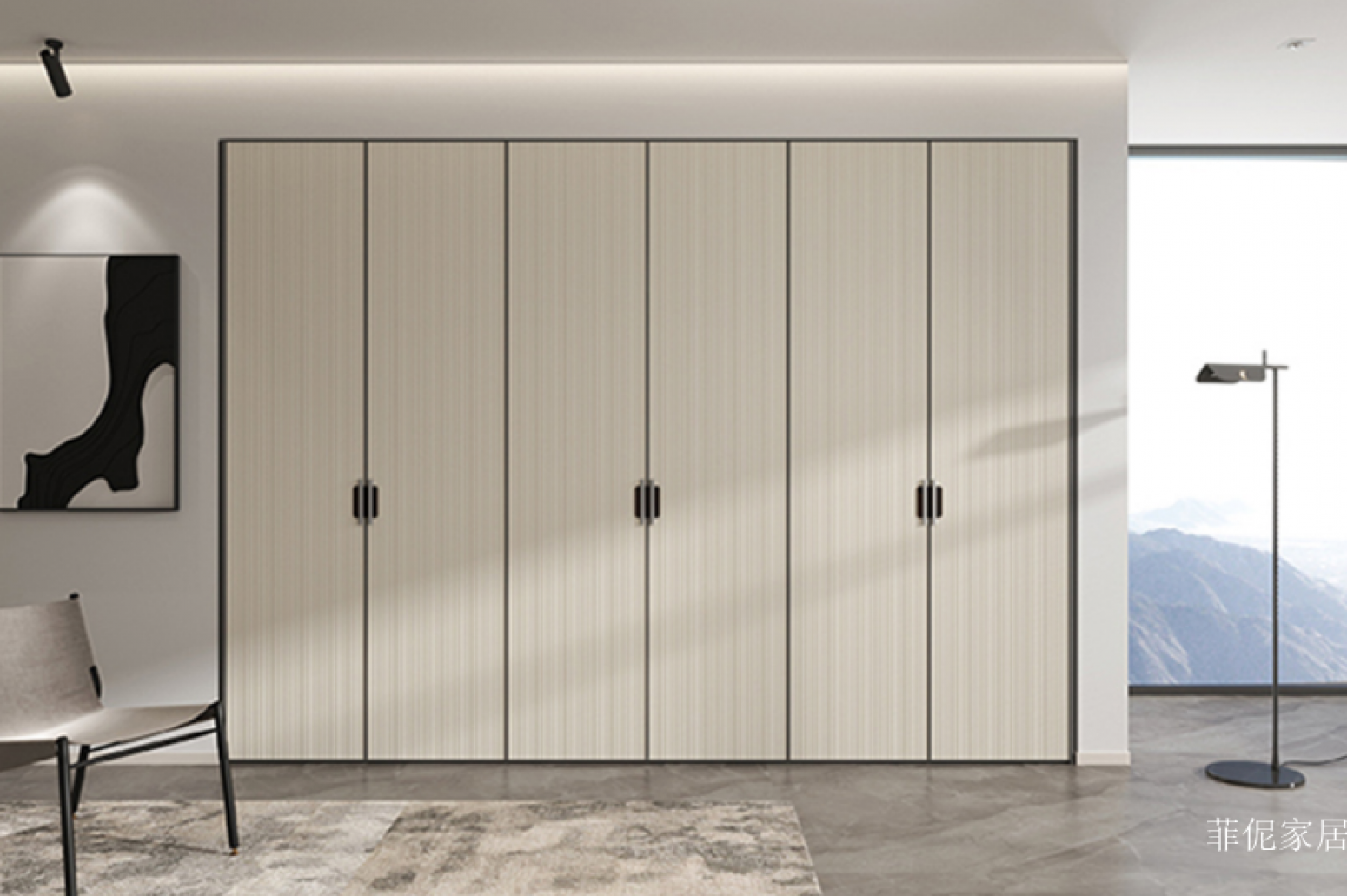菲伲家居 Home Furniture product 《Leather hinged door wardrobe》