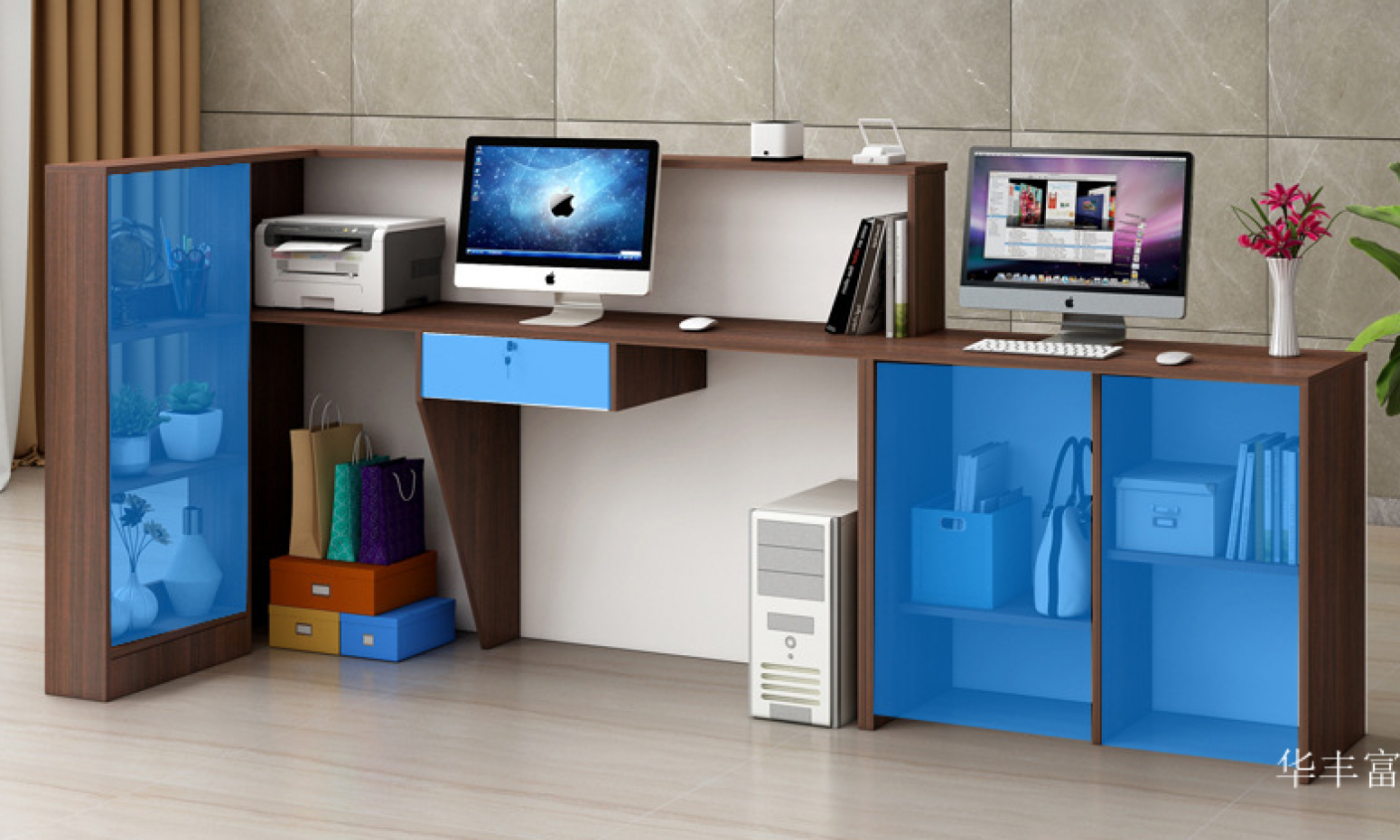 华丰富 Office furniture Product 《"Attract Wealth" front desk desk》【图2】