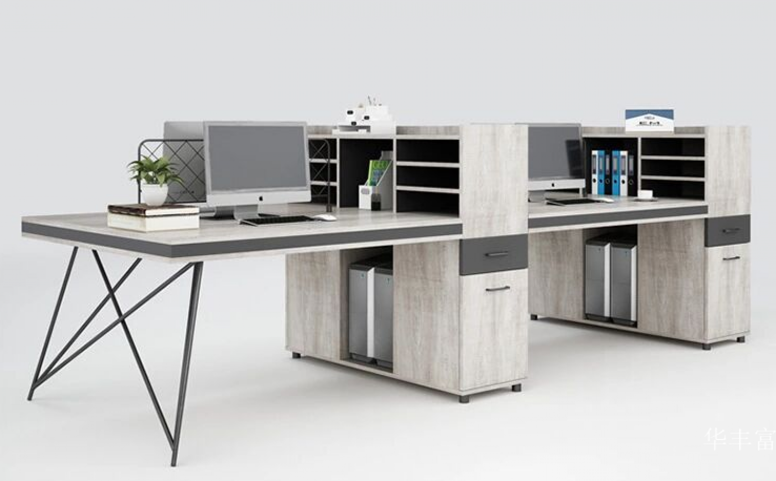 华丰富 Office furniture Product 《A four-person desk》【图0】