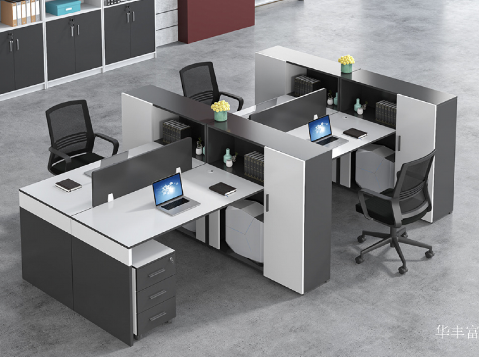 华丰富 Office furniture Product 《Simple office desk》【图0】