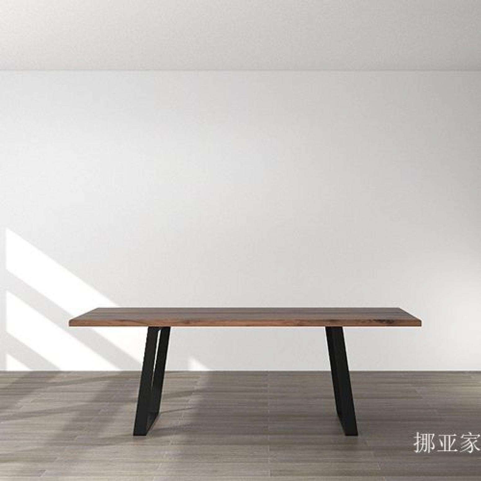 挪亚家 Home Furniture product 《Solid wood double-spliced large table with cracks》