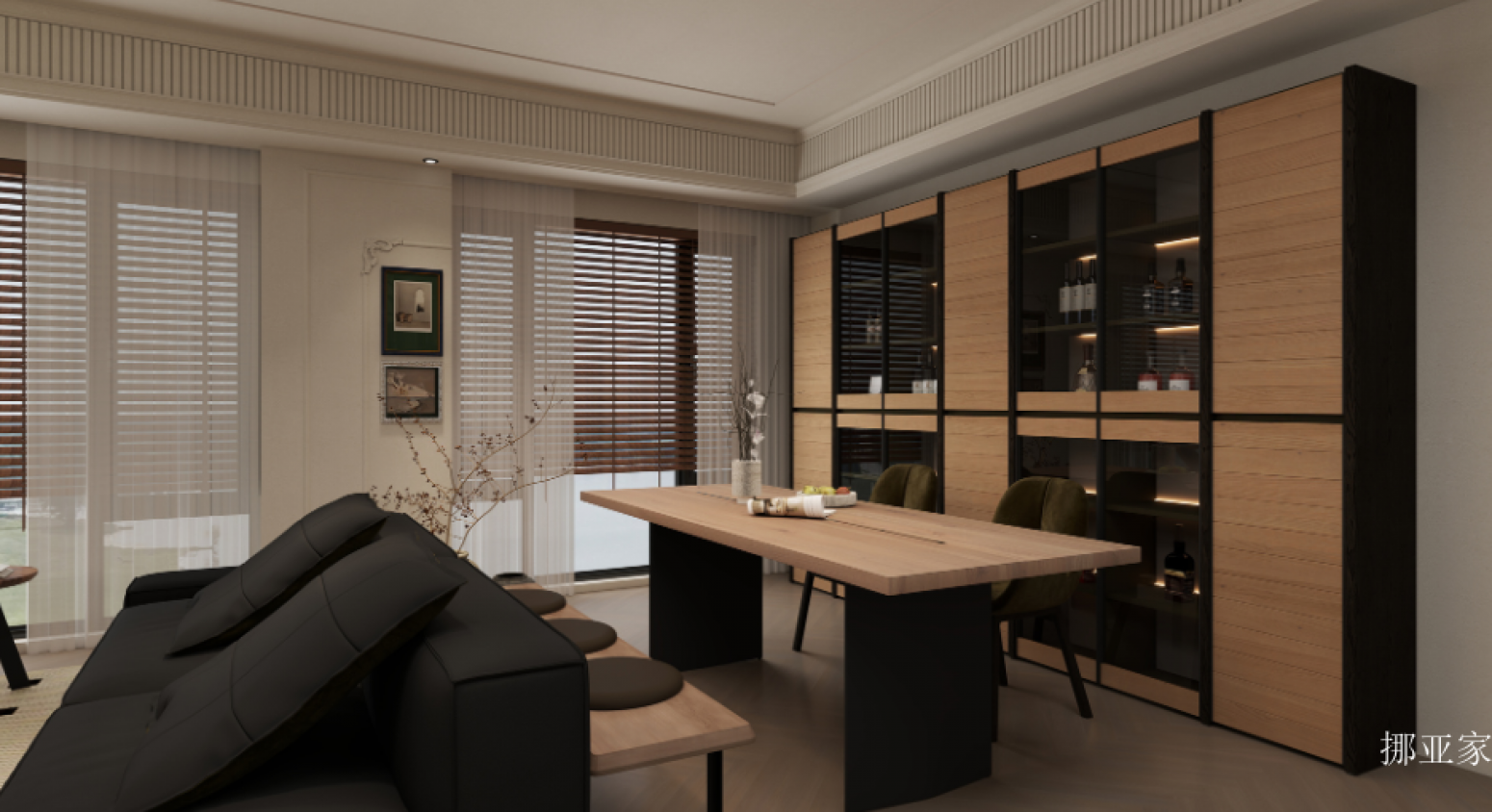 挪亚家 Home Furniture Product 《Double-panel solid wood table》【图1】