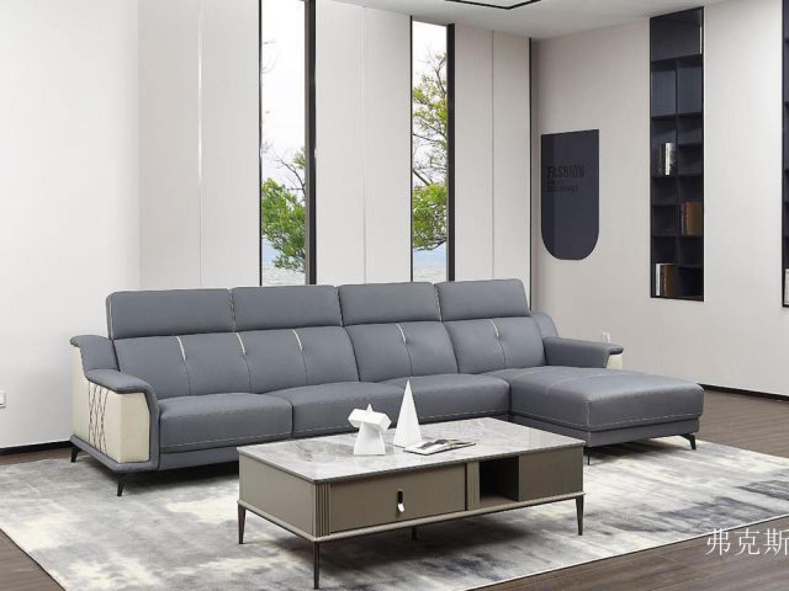 弗克斯 Home Furniture Product 《grayish-white soft sofa》【图0】