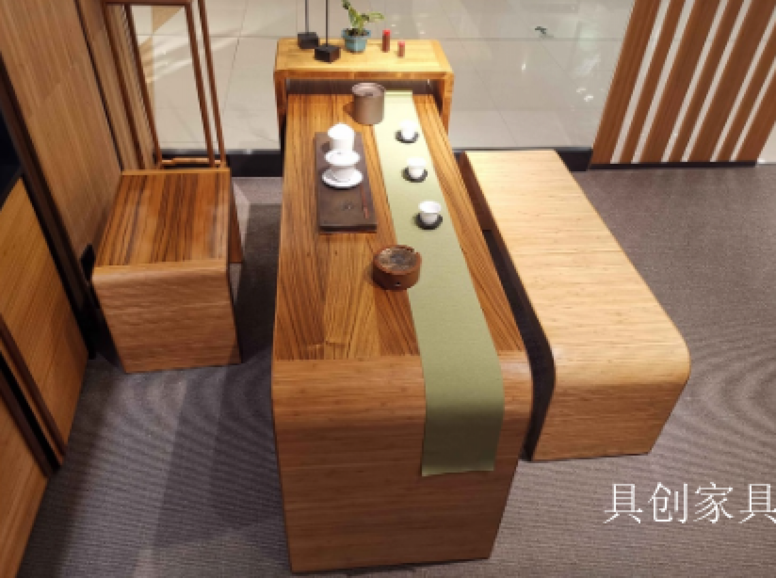 具创家具 Home Furniture Product 《Silk&bamboo tea table》【图0】