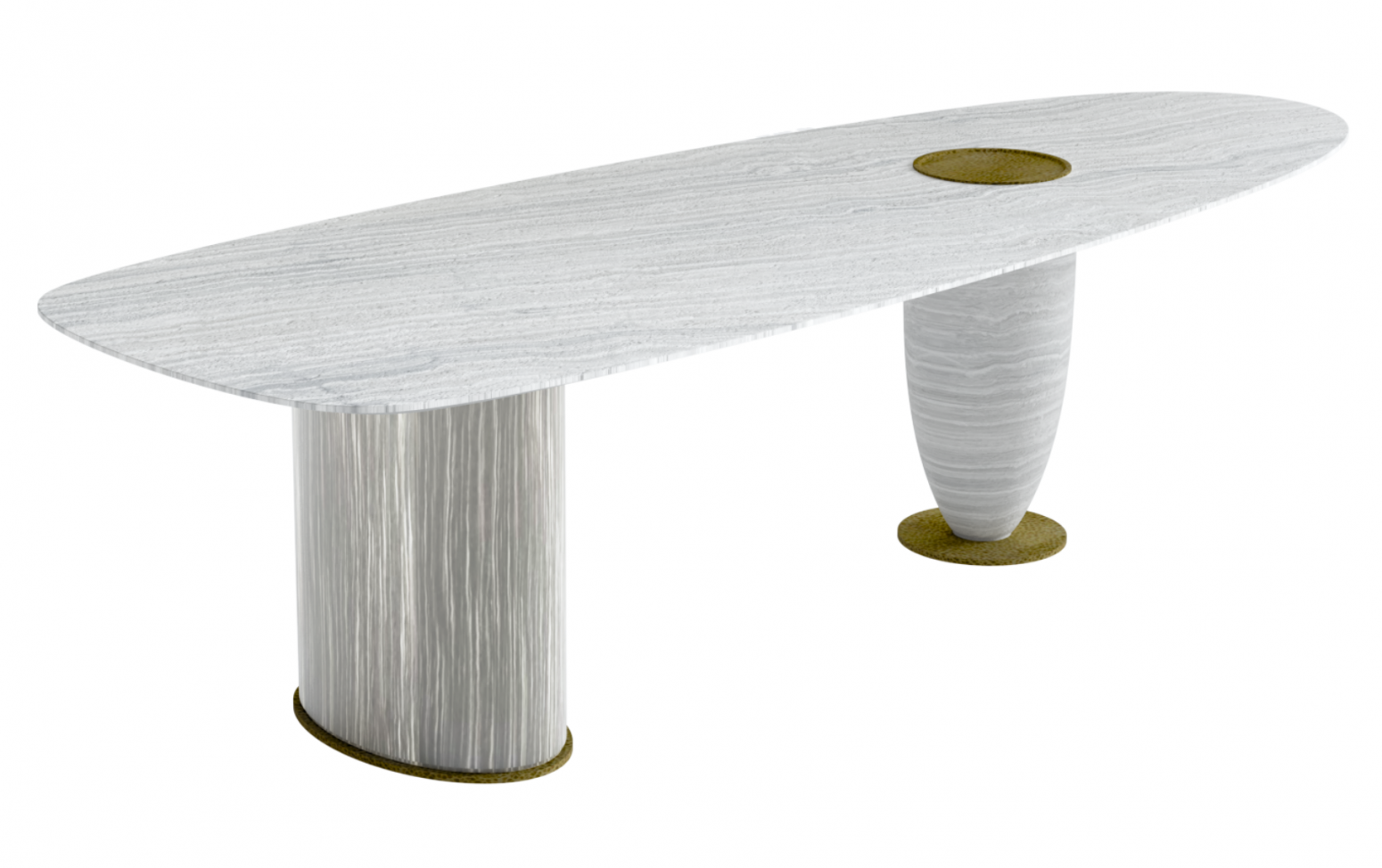 志豪家具 Home Furniture Product 《Marble double-column art dining table》【图1】