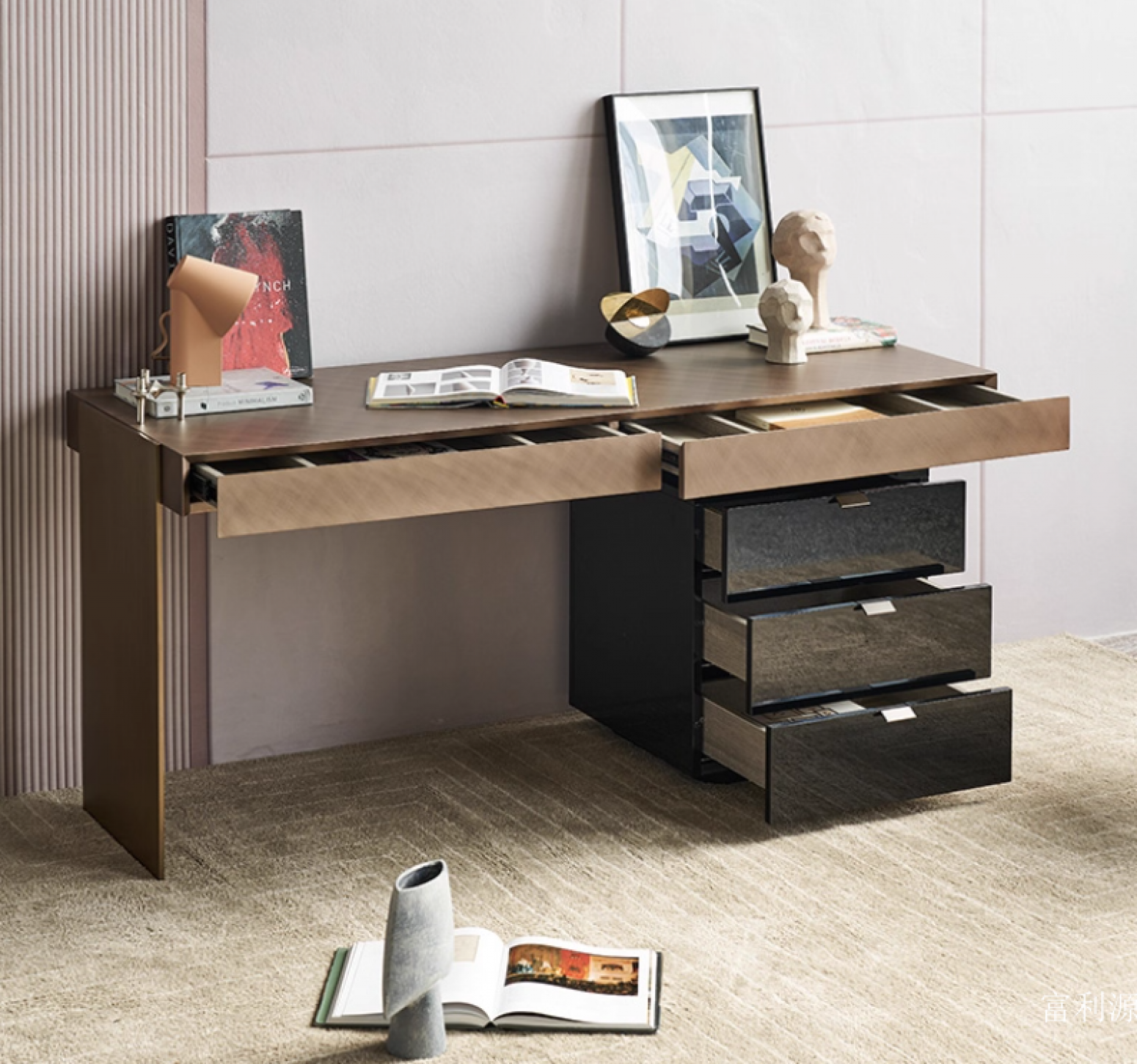 富利源 Office furniture Product 《Italian minimalist office desk》【图4】