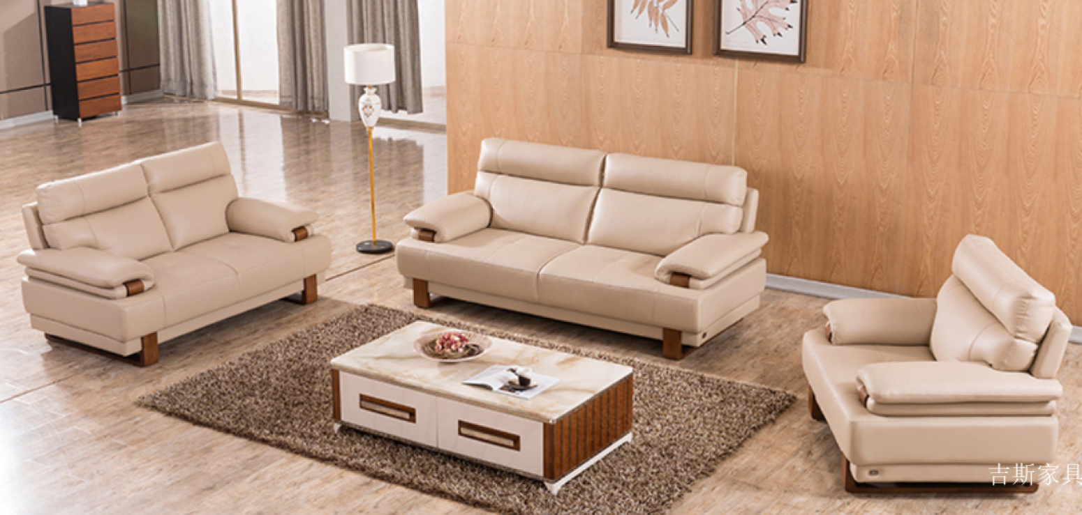 吉斯家具 Home Furniture Product 《Little bull leather sofa》【图0】