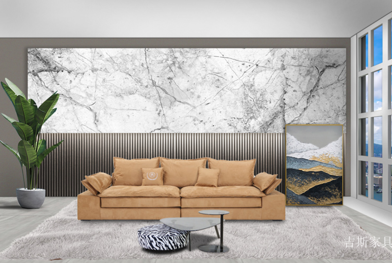 吉斯家具 Home Furniture Product 《Cynthia fabric soft sofa》【图0】