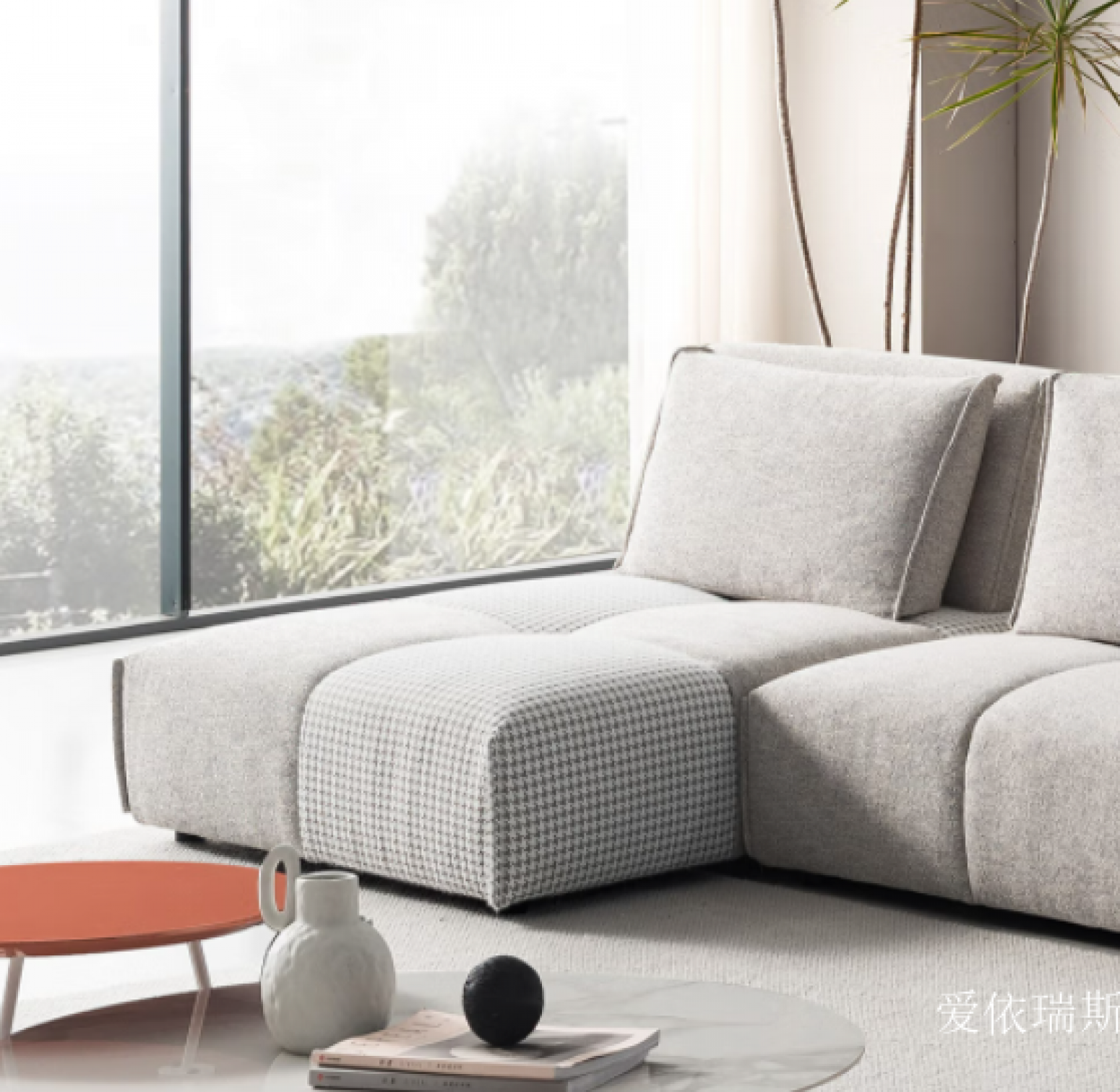 爱依瑞斯 Home Furniture Product 《Italian-Style Tofu Block Sofa》【图4】