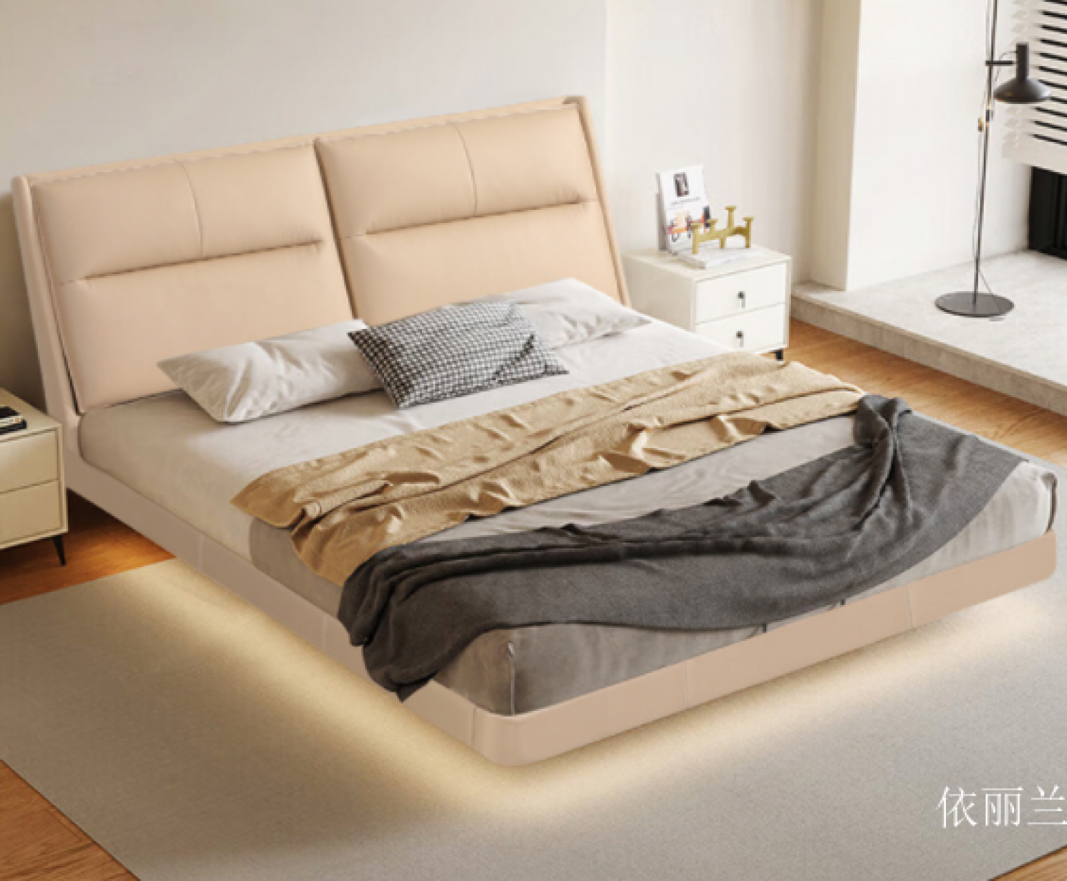 依丽兰 Home Furniture Product 《EVENILAND leather bed》【图2】