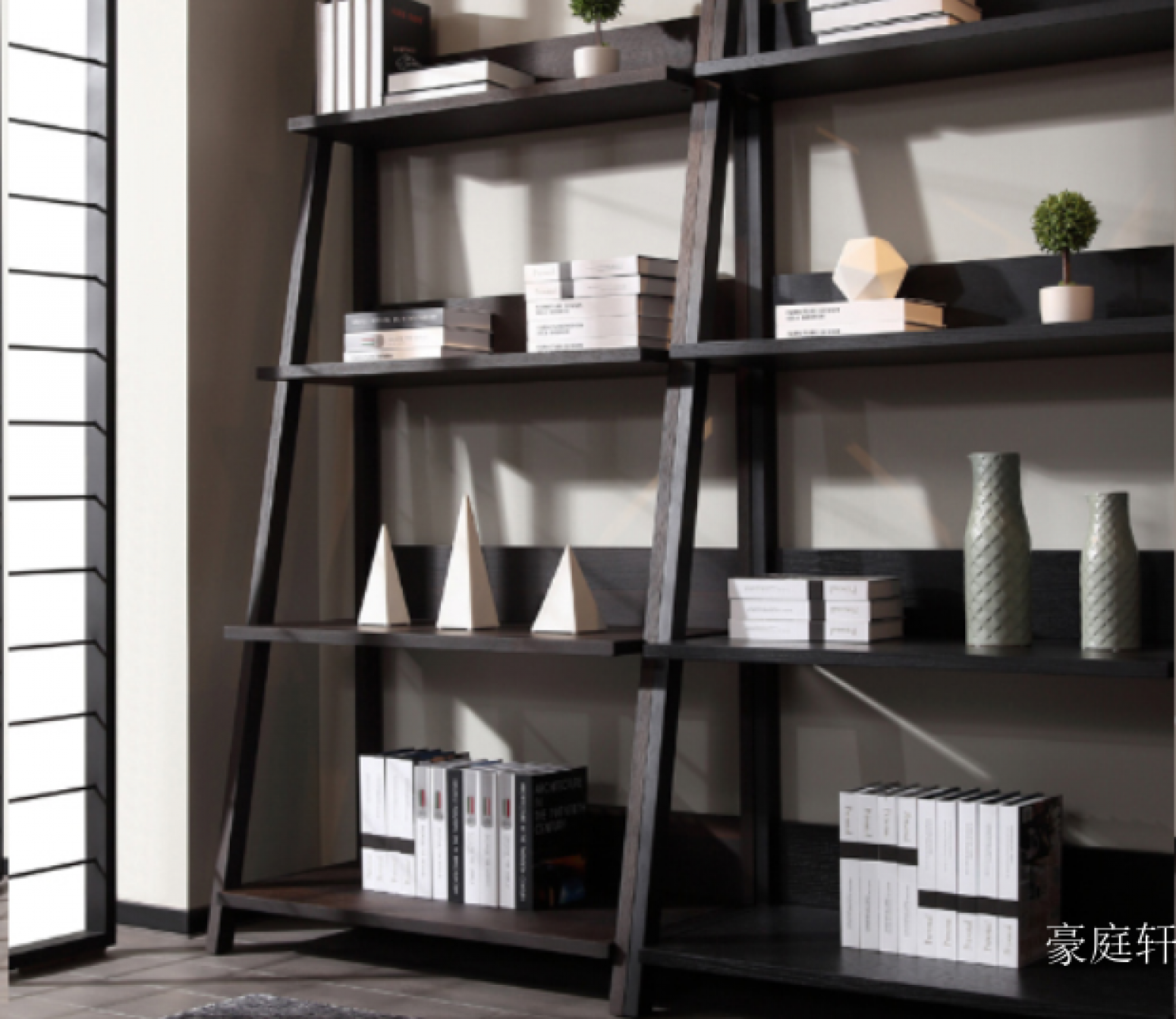 豪庭轩 Home Furniture product 《Italian wooden bookshelf》