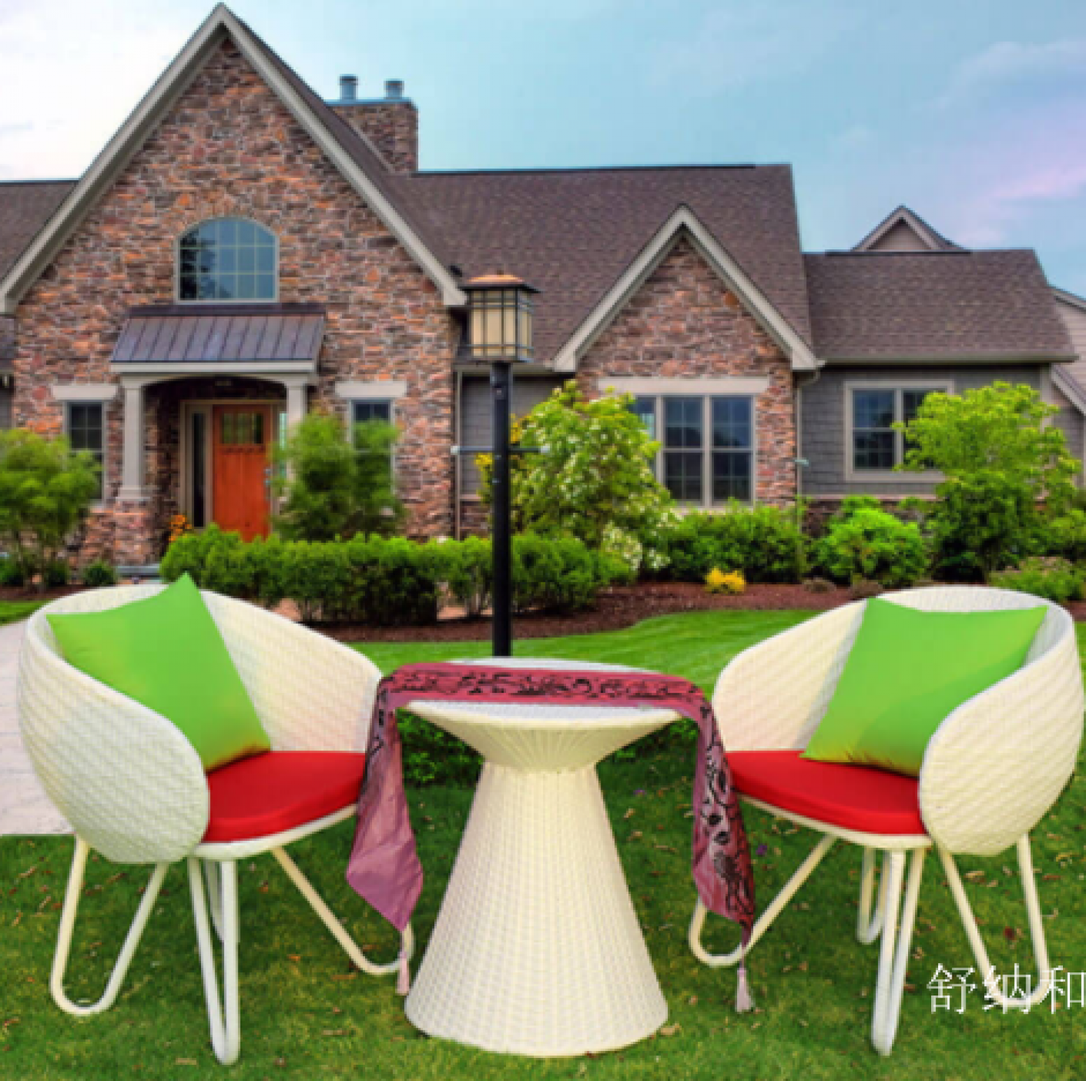 舒纳和Outdoor furnitureProduct《High-End Villa Outdoor Rattan Wicker Table&Chairs》【图1】