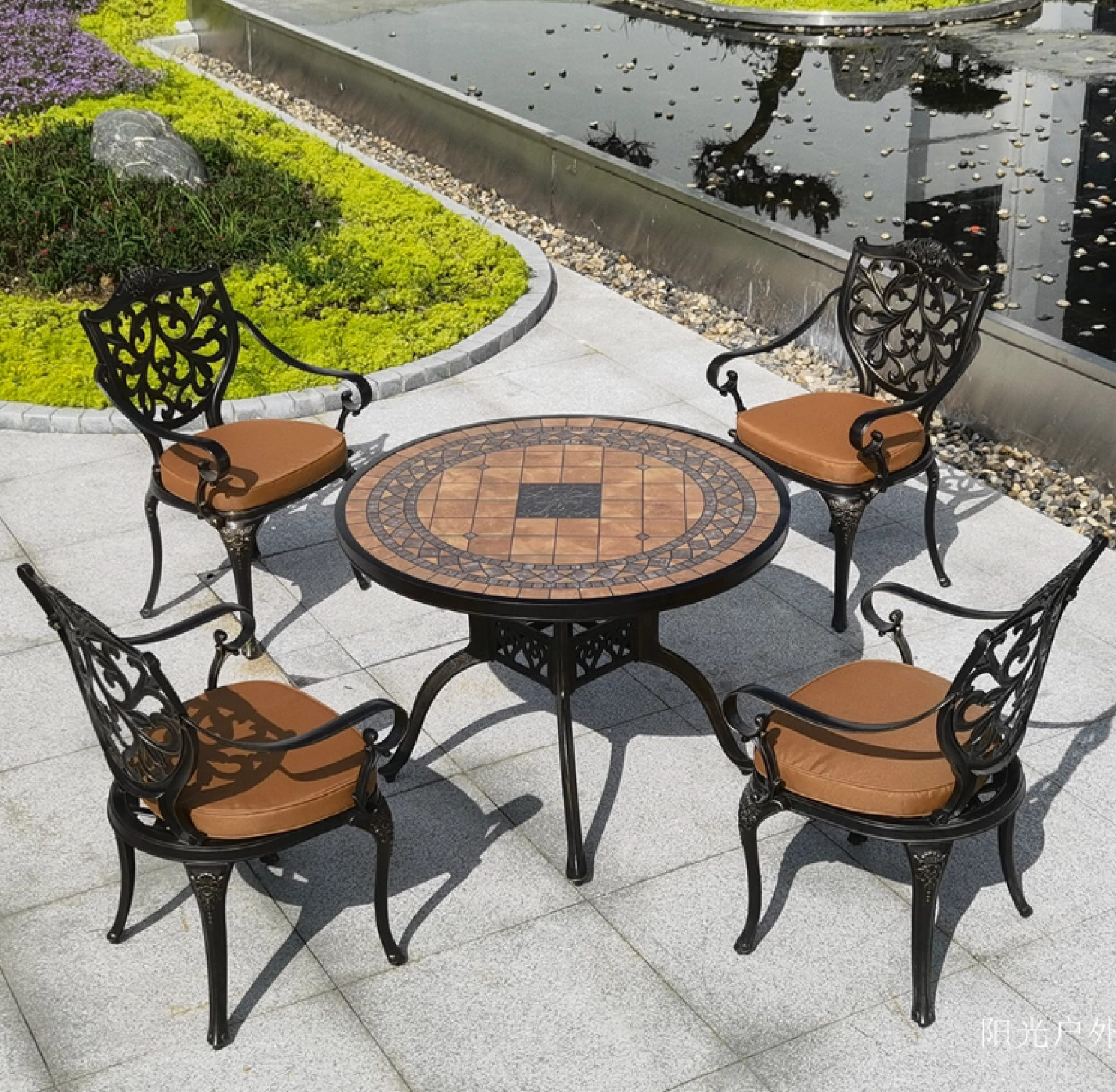 阳光户外 Outdoor furniture Product 《Cast aluminum barbecue garden table and chair set》【图3】