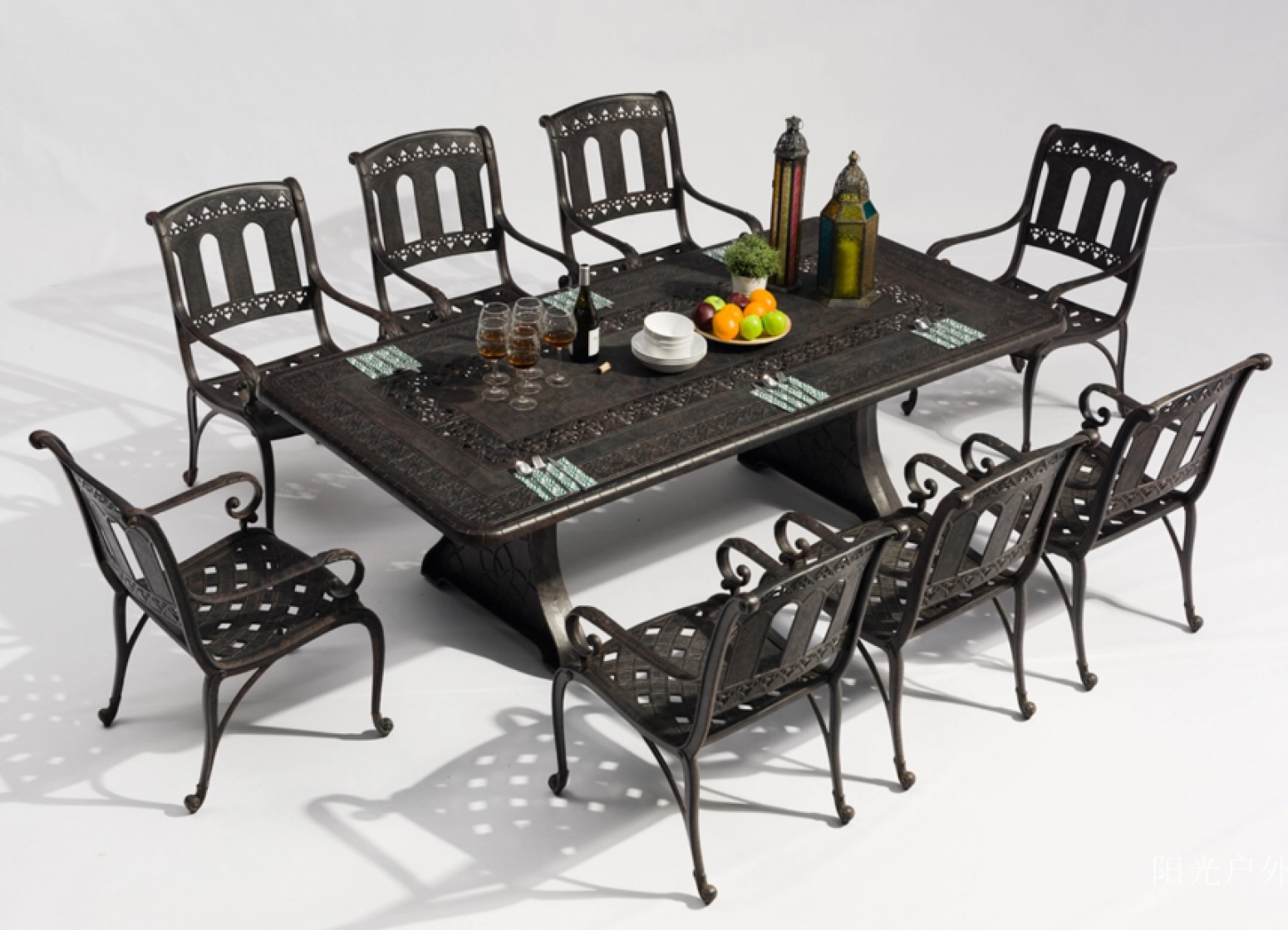 阳光户外 Outdoor furniture Product 《Luxury Cast Aluminum Garden Dining Table&Chairs》【图0】