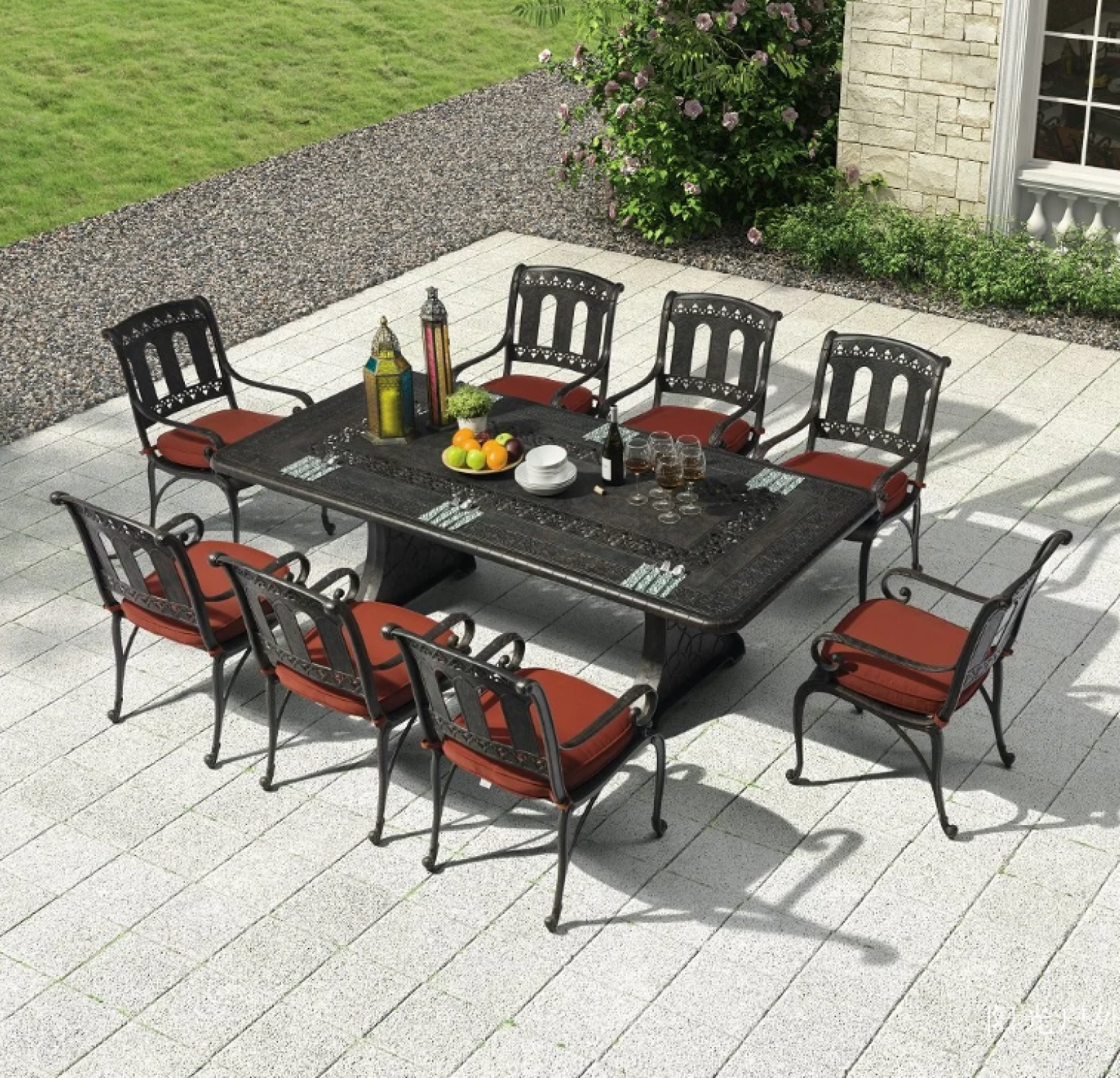 阳光户外 Outdoor furniture Product 《Luxury Cast Aluminum Garden Dining Table&Chairs》【图1】