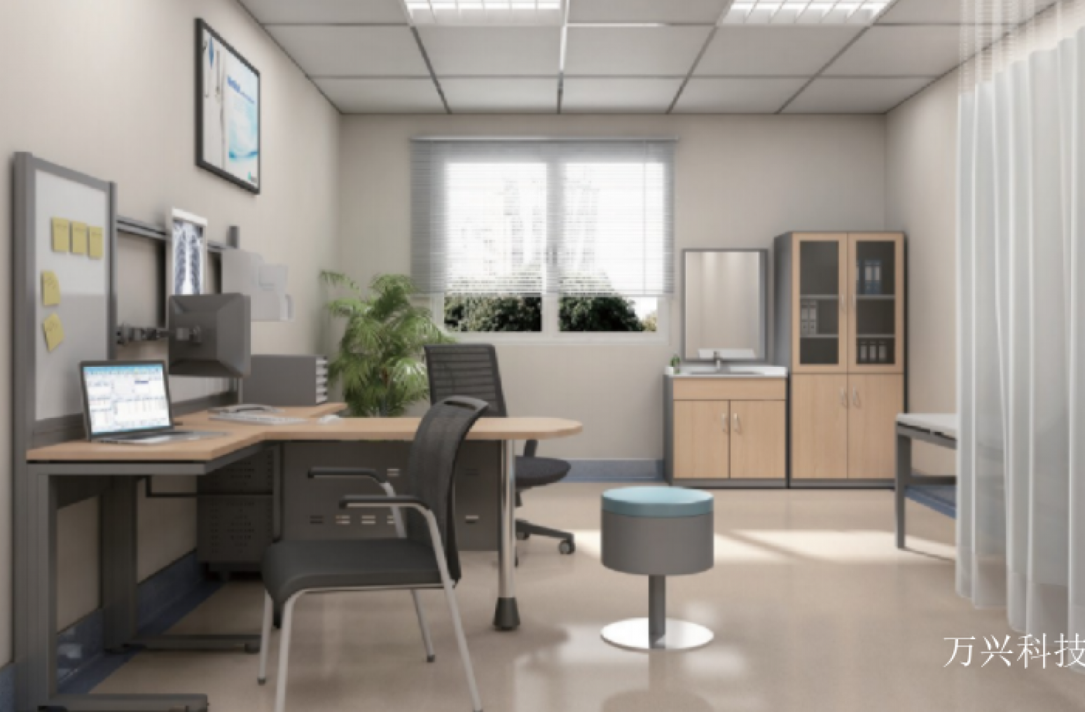 万兴科技 Medical furniture product 《Diagnosis Room-Matched Tables and Chairs》