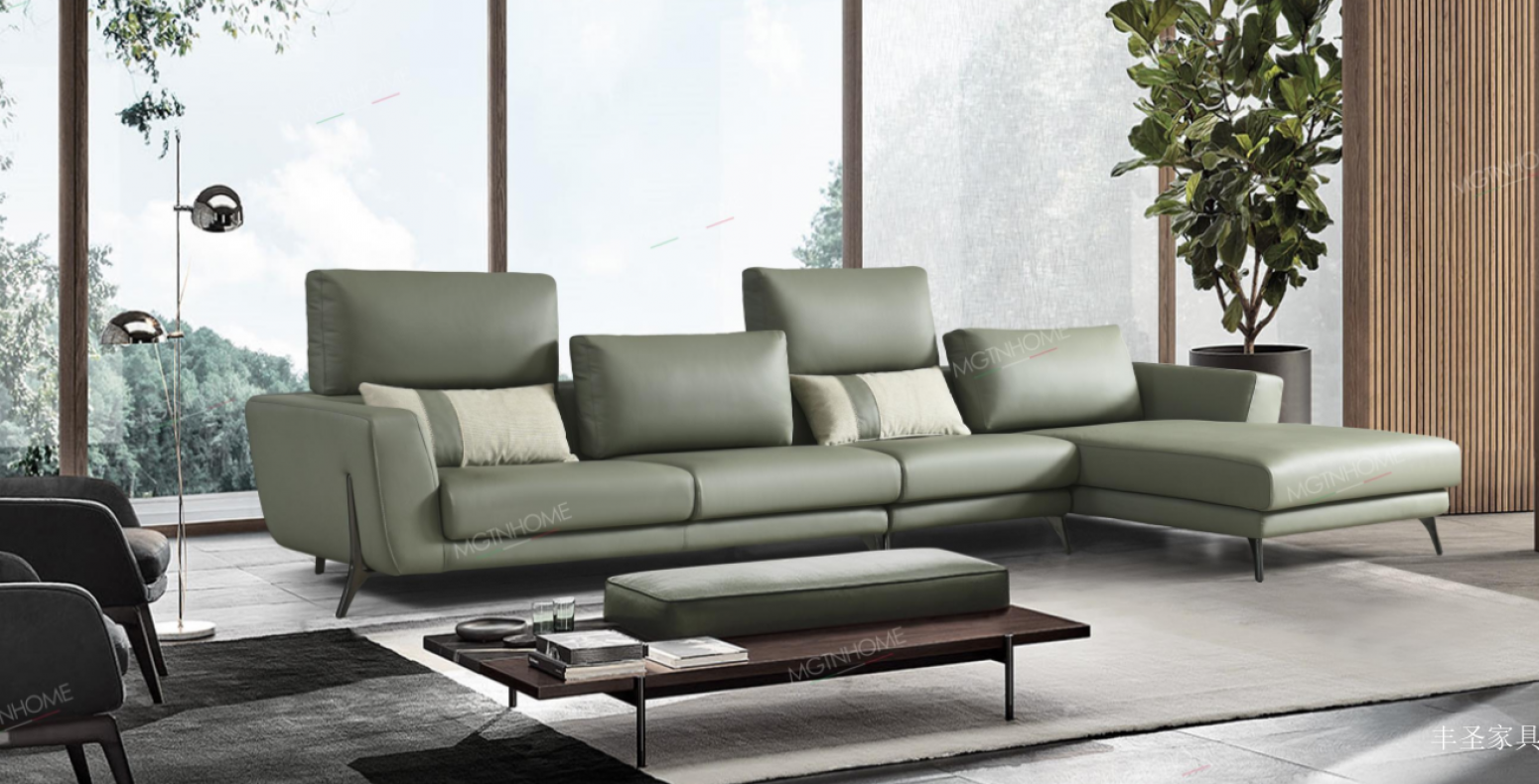 丰圣家具 Home Furniture Product 《Qingyun Genuine Leather Sofa》【图1】