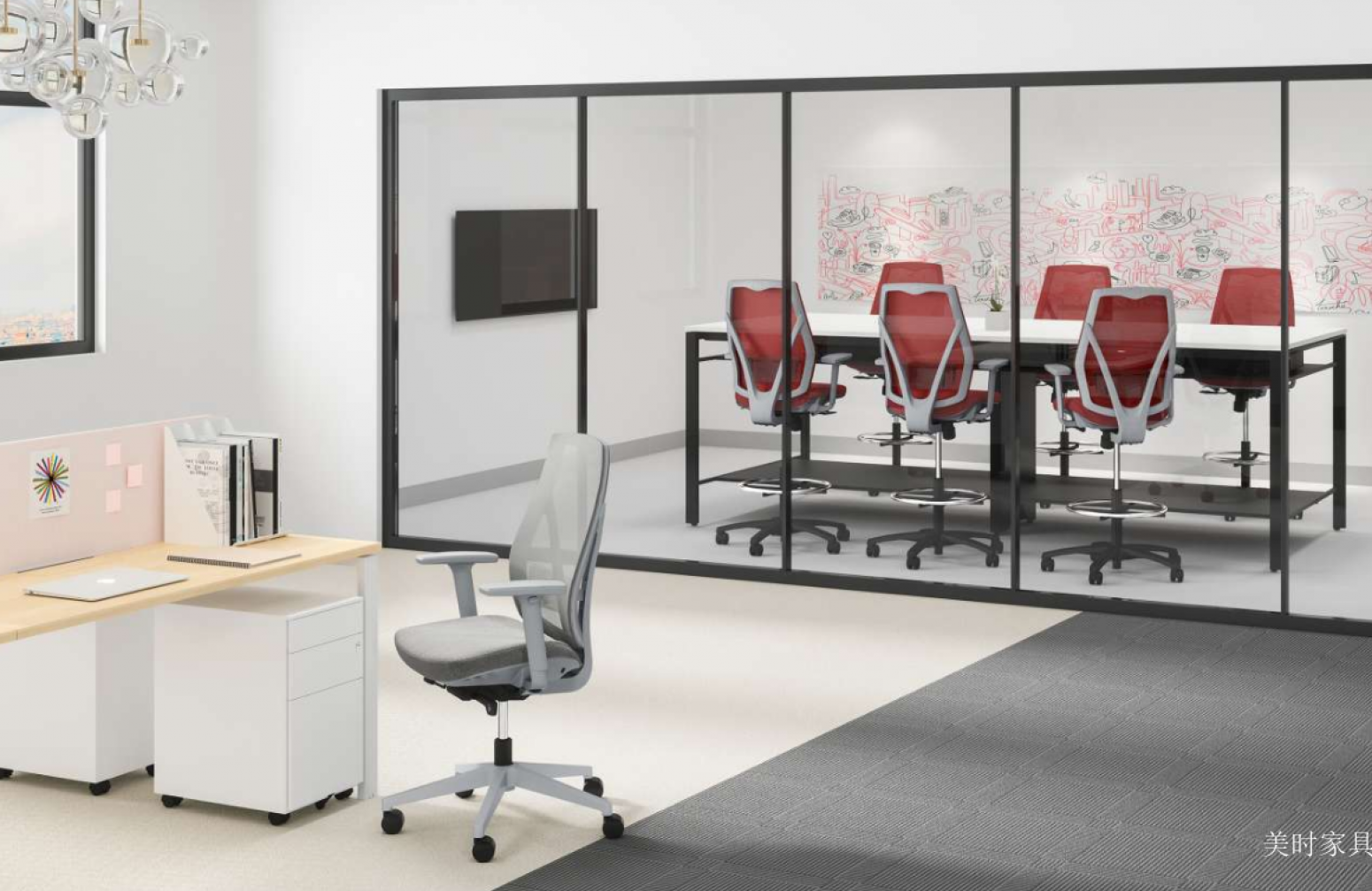 美时家具 Office furniture Product 《Work Bar Stool》【图1】