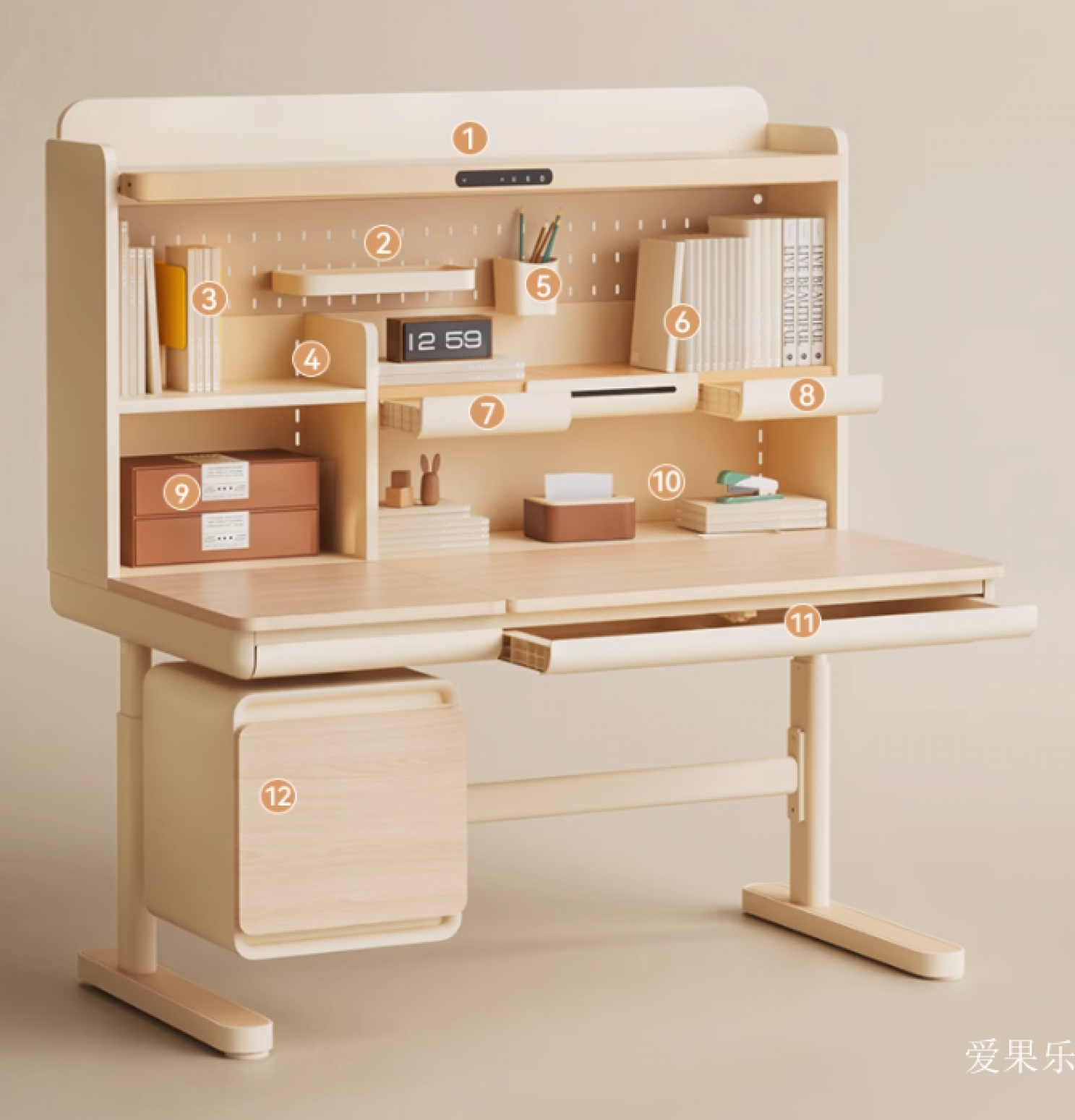 爱果乐 Children's furniture Product 《Home Kids' Study Desk》【图1】