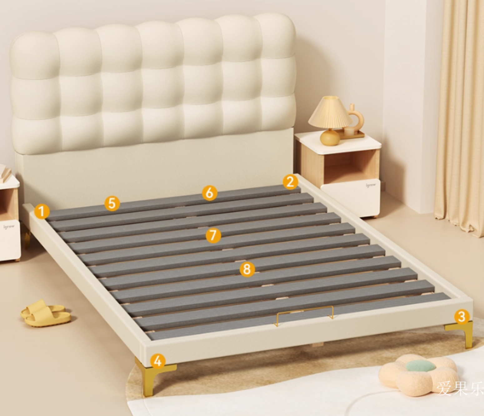 爱果乐 Children's furniture Product 《Igrow Puff Children's Bed》【图1】