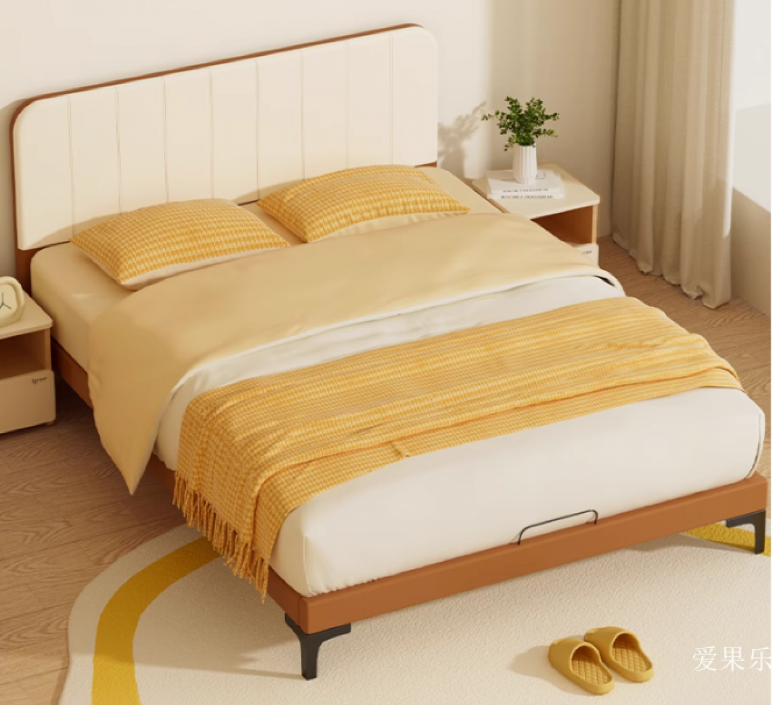 爱果乐 Children's furniture product 《Sugar Cube Upholstered Kids' Bed》
