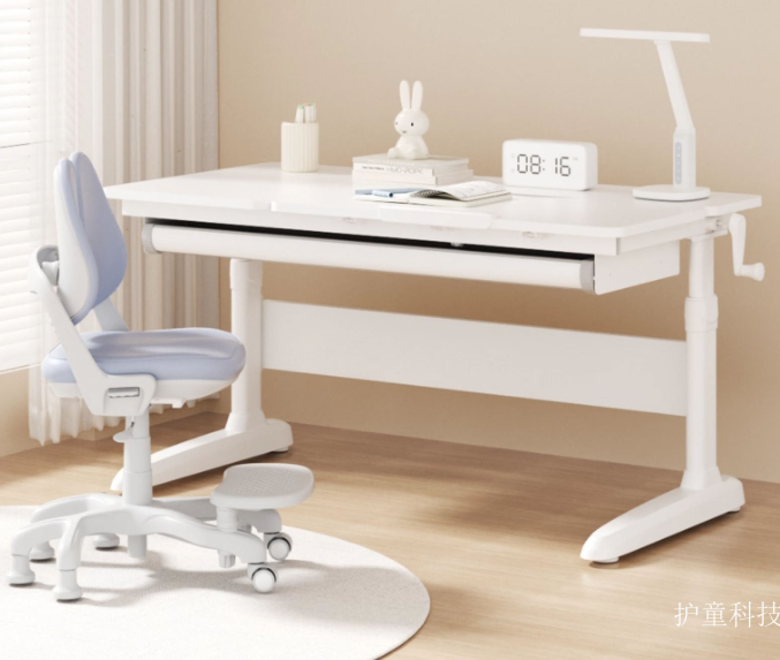 护童科技 Children's furniture Product 《Sleek Versatile Large White Table》【图2】