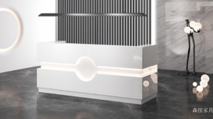 森图家具Office furniture《Sentu Light Zone Minimalist Reception Desk》