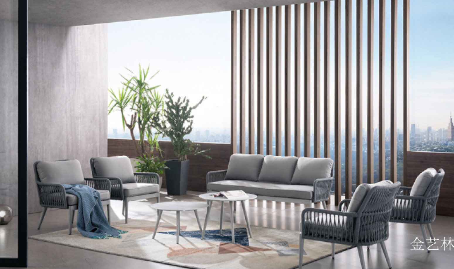 金艺林Outdoor furniture产品《Modern Outdoor Leisure Sofa》