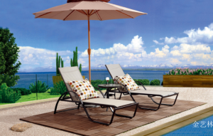 金艺林Outdoor furniture《Modern Minimalist Mesh Lounge Chair》