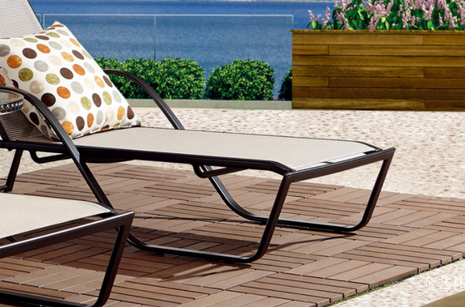 金艺林Outdoor furnitureProduct《Modern Minimalist Mesh Lounge Chair》【图2】