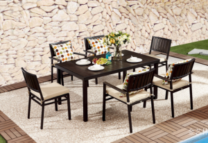金艺林Outdoor furniture《Outdoor WPC Table and Chair Set》