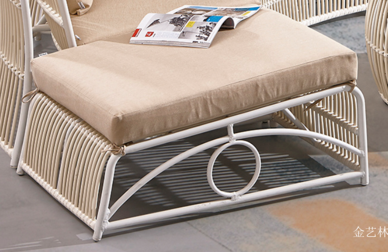 金艺林 Outdoor furniture Product 《Huanyu Curved Rattan Outdoor Sofa》【图1】
