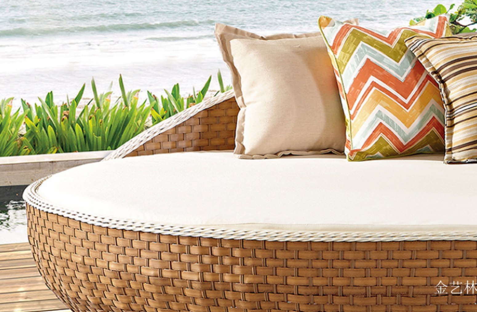 金艺林 Outdoor furniture Product 《Rattan Outdoor Round Lounger》【图1】