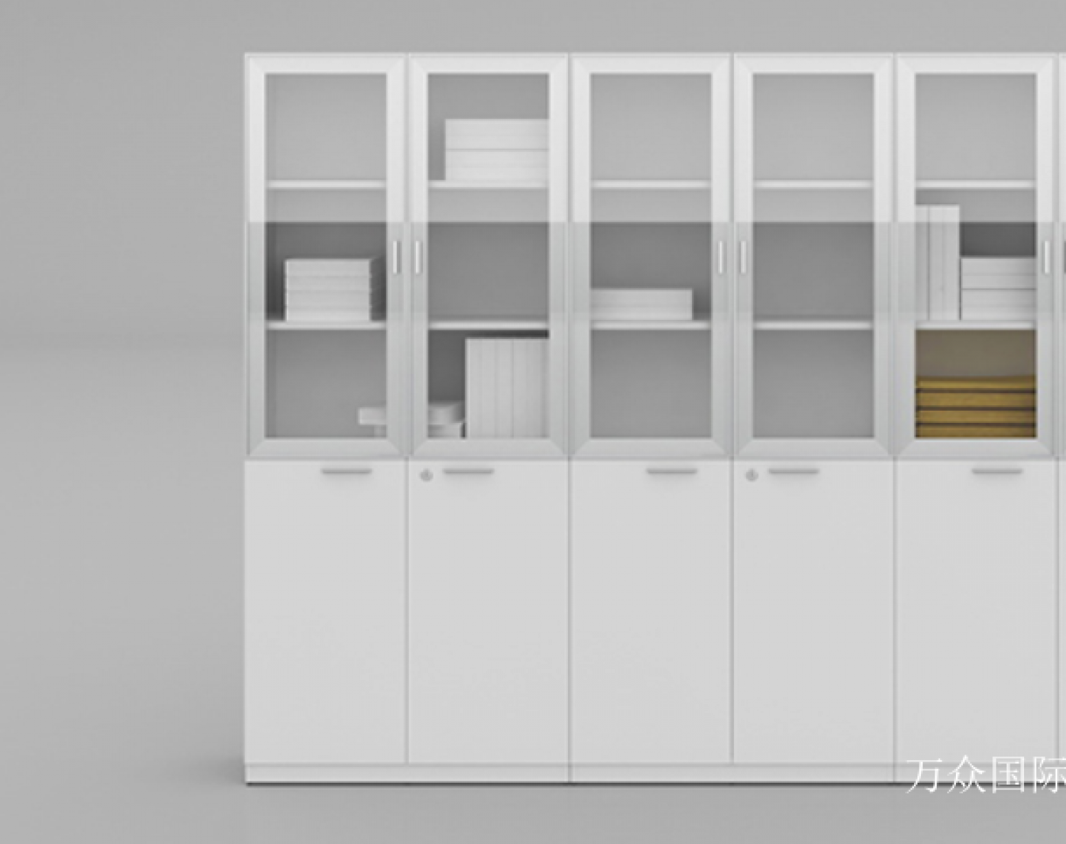 万众国际Office furnitureProduct《Modern Glass-Door File Cabinet》【图1】