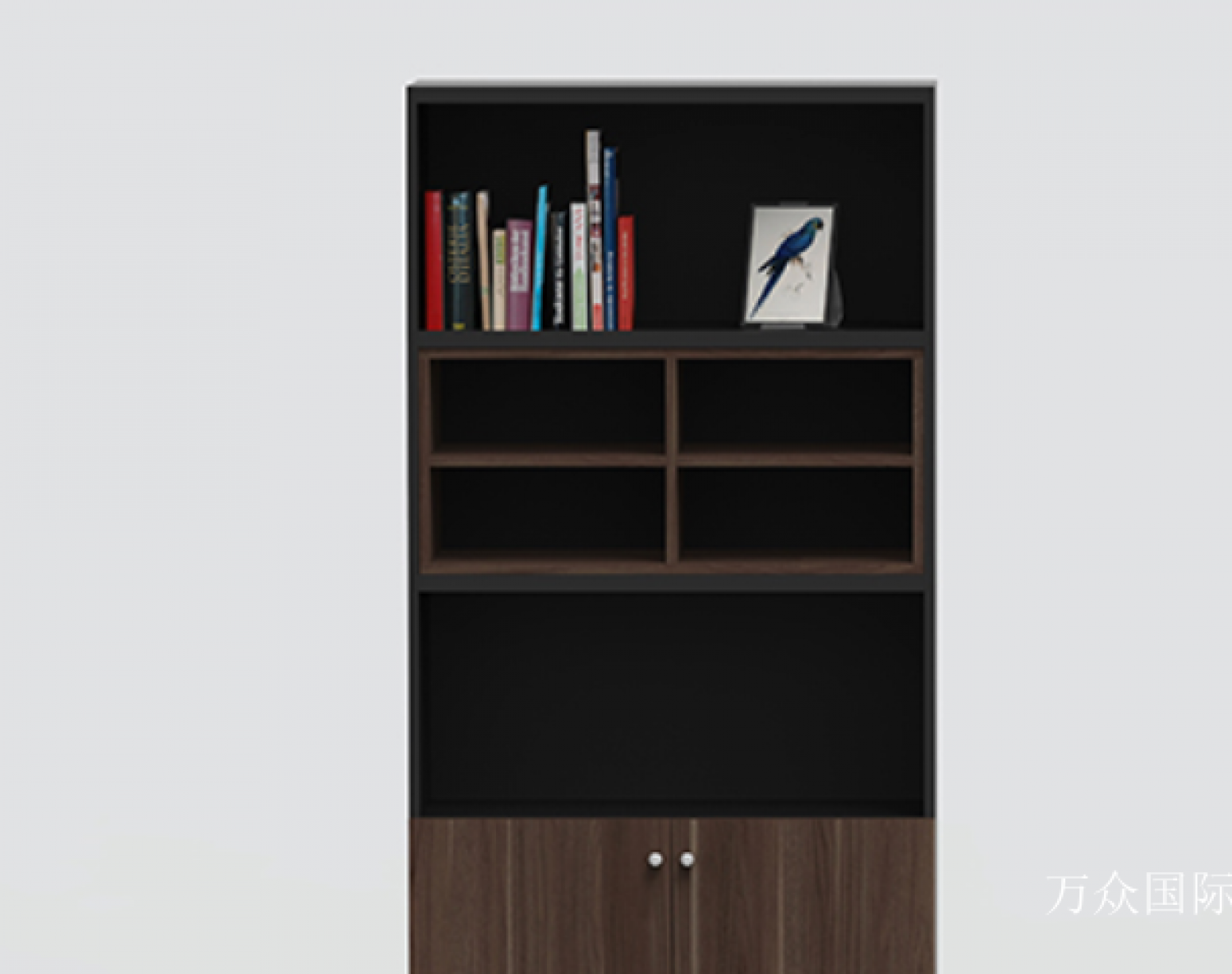 万众国际Office furnitureProduct《Solid Wood Open File Cabinet》【图1】
