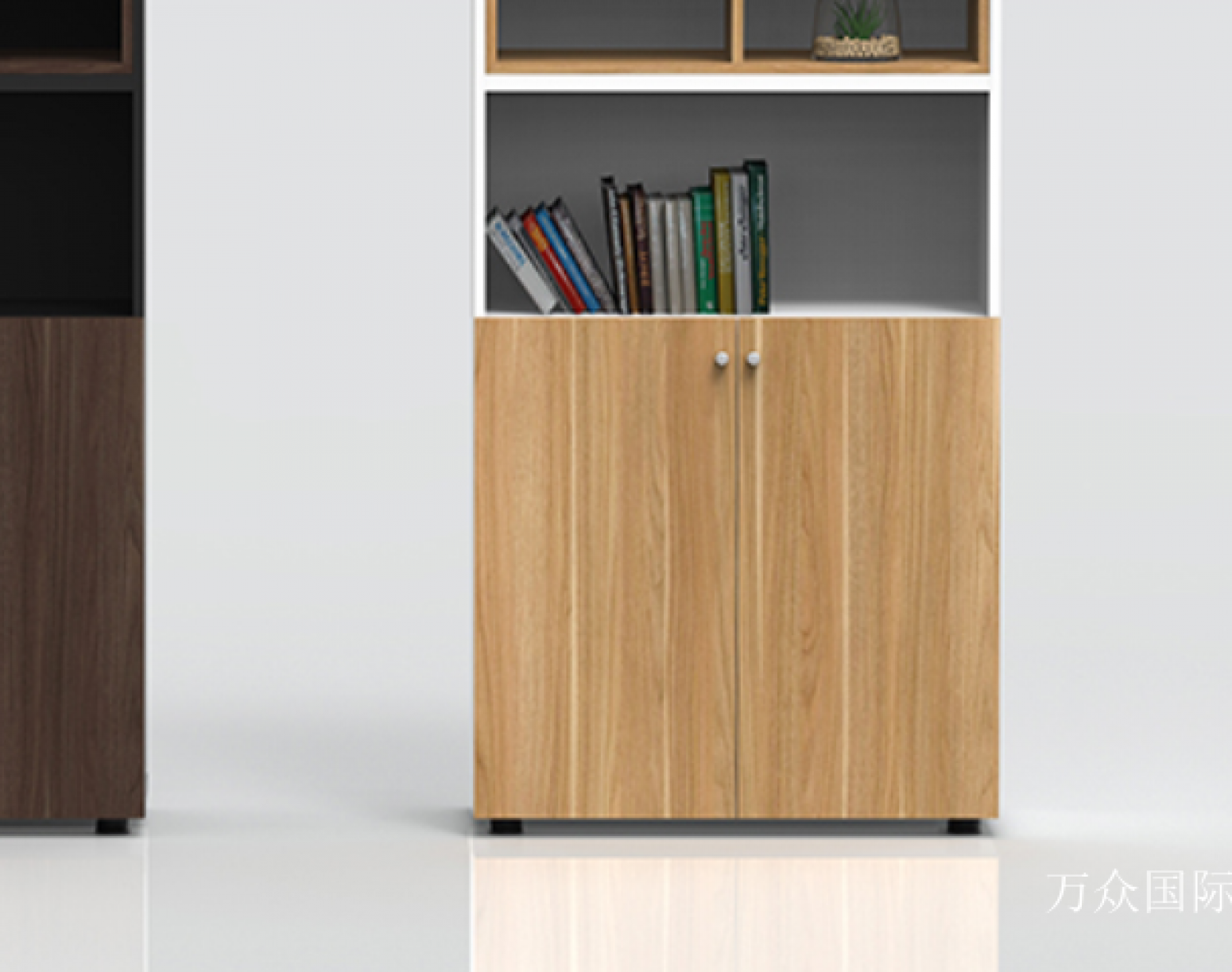 万众国际Office furnitureProduct《Solid Wood Open File Cabinet》【图2】